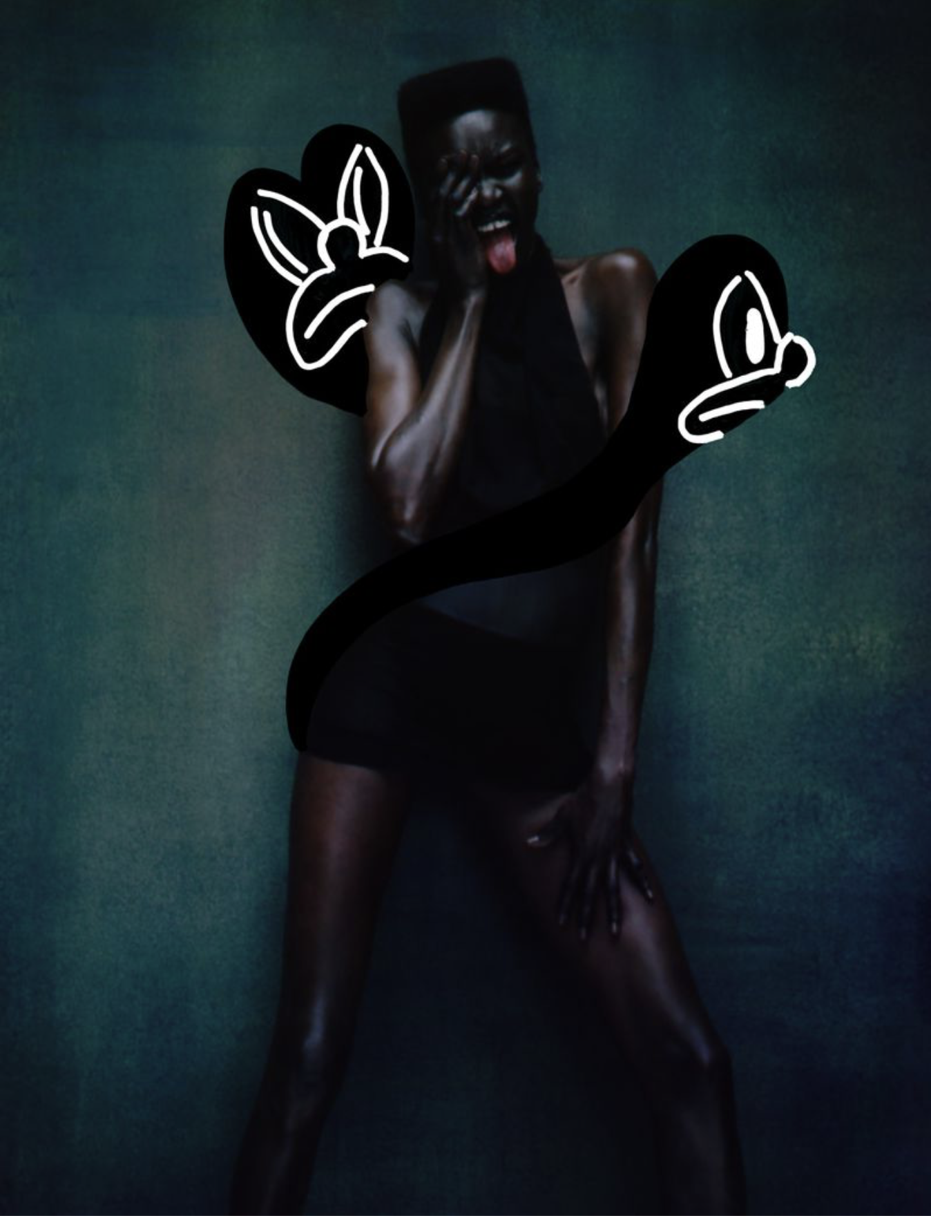 Alek Wek by Gabriel Moses and Slawn for i-D SS25 Special Issue Brothers' Keeper