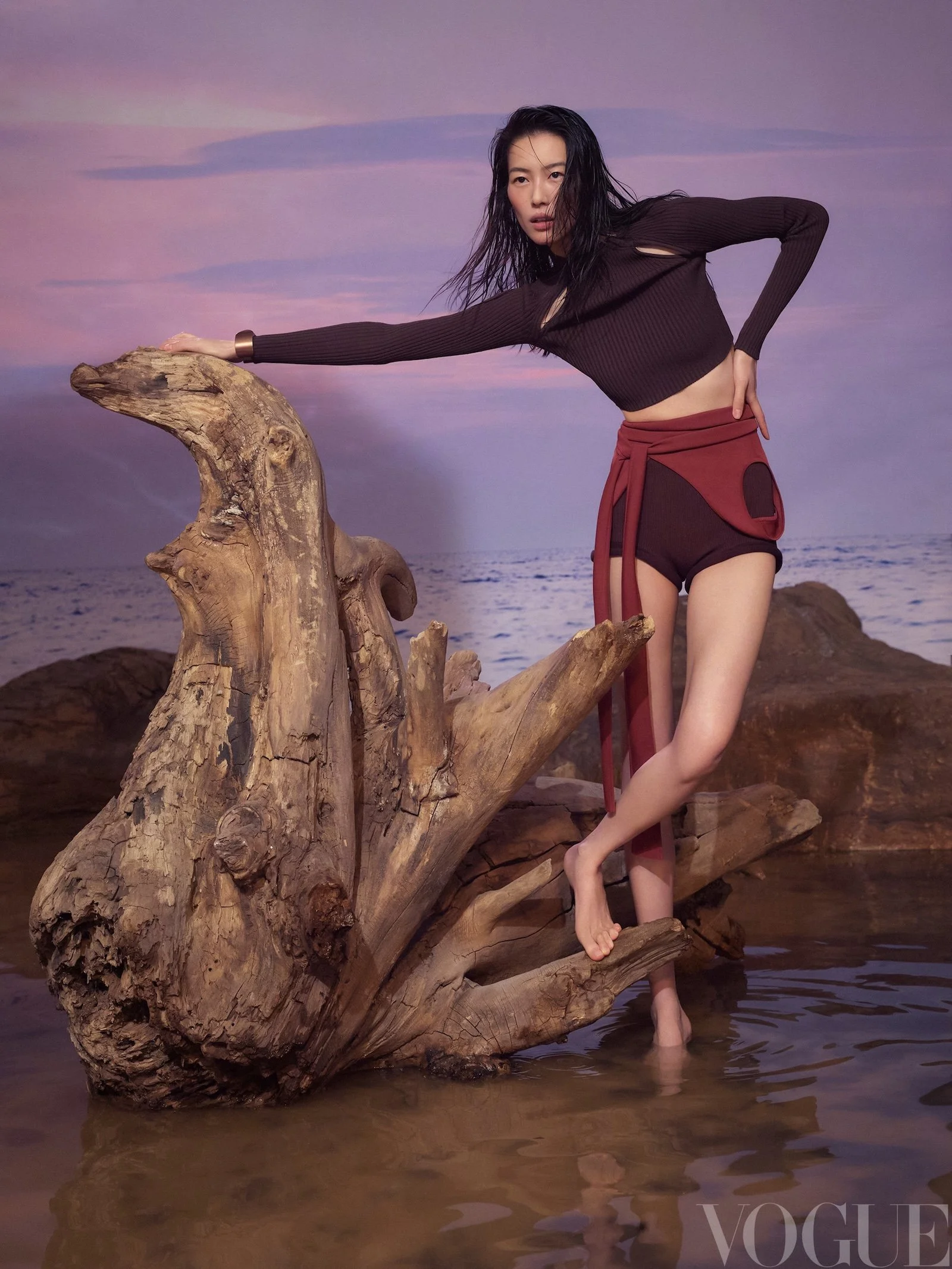 Seafarer Liu Wen Covers Vogue China April 2025 Lensed by Sean and Seng