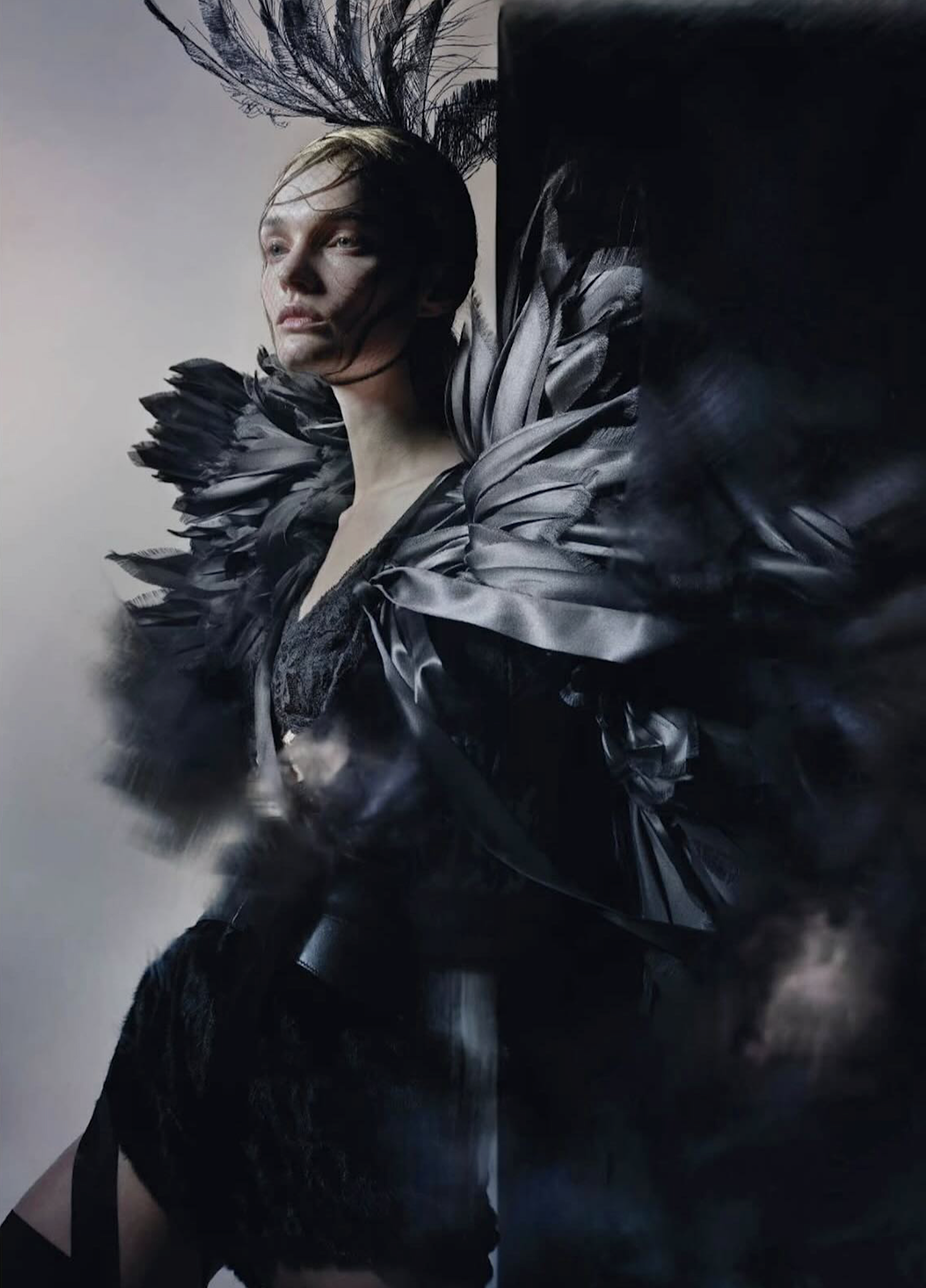 Bolero, top and culottes by Dolce &amp; Gabbana Alta Moda; Bustier Aläia; Headpiece: Piers Atkinson