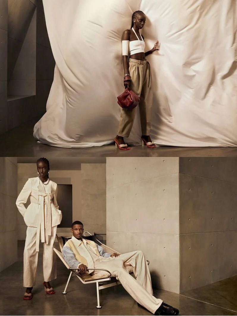 Anok Yai, Malik Anderson Front Ambush SS2021 by Ethan James Green