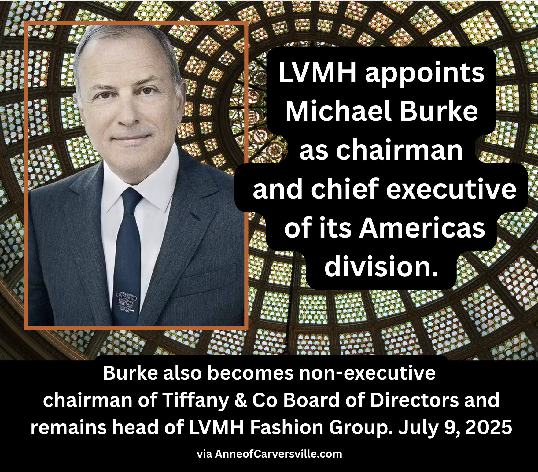 LVMH's Michael Burke, New Chairman and CEO of its Americas Division Steps Into the Frenzy