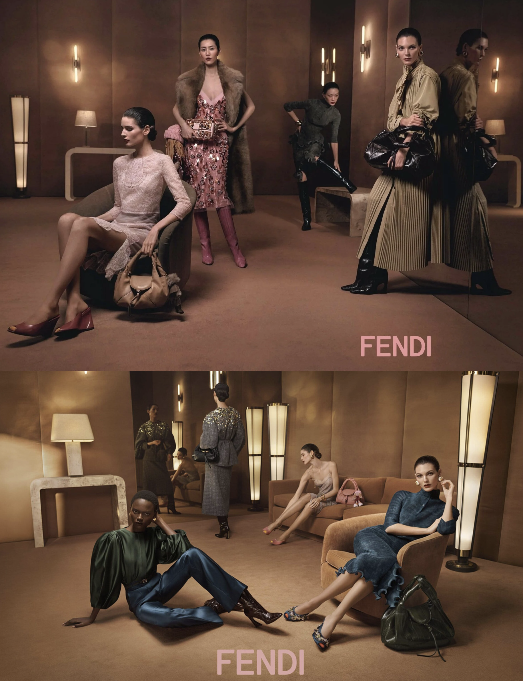 Fendi Takes A Modern View of Roman Style in Fall 2025 Campaign by Steven Meisel