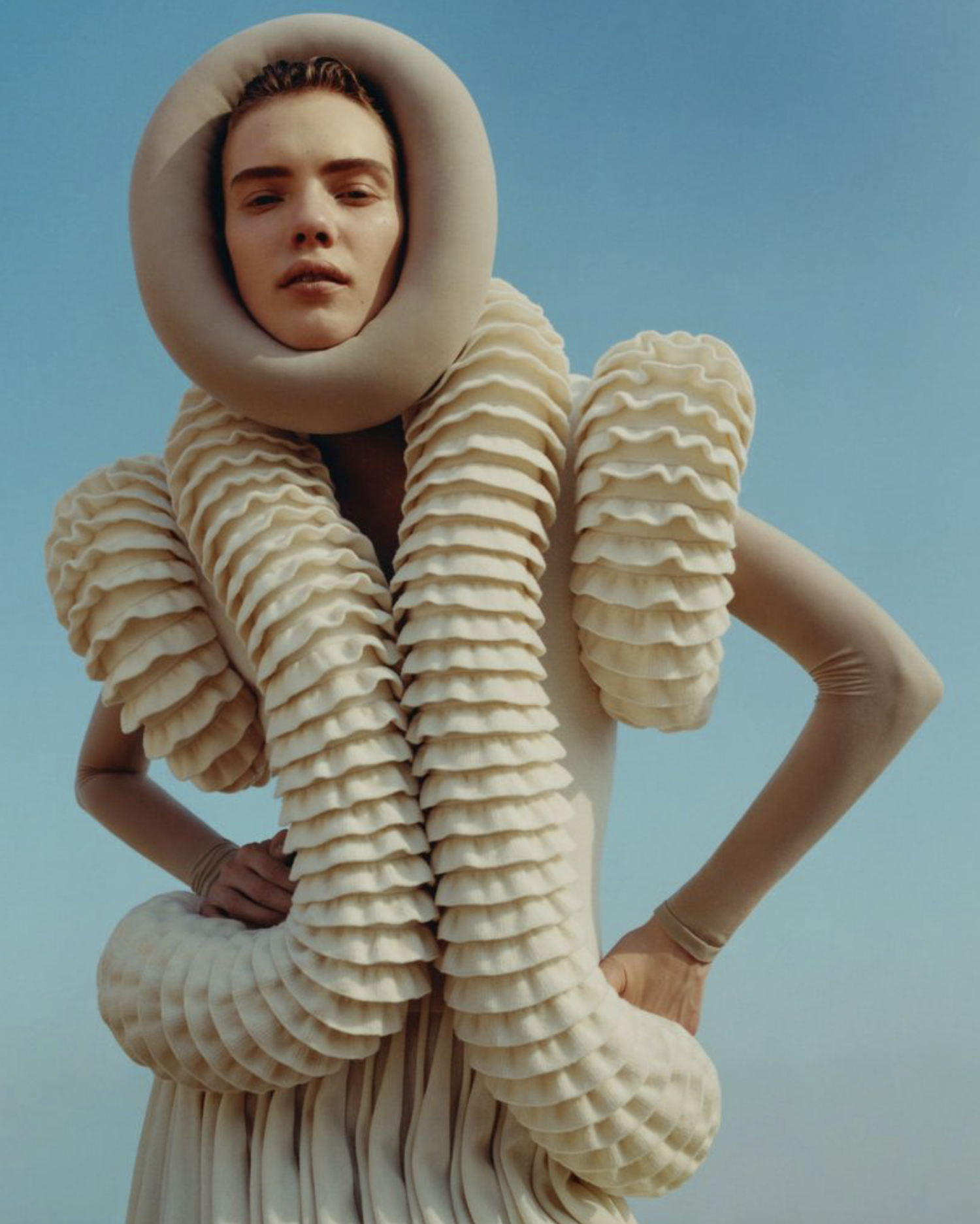 Vogue Italia September Fashion Sculptures in Tempio di Hera — Anne