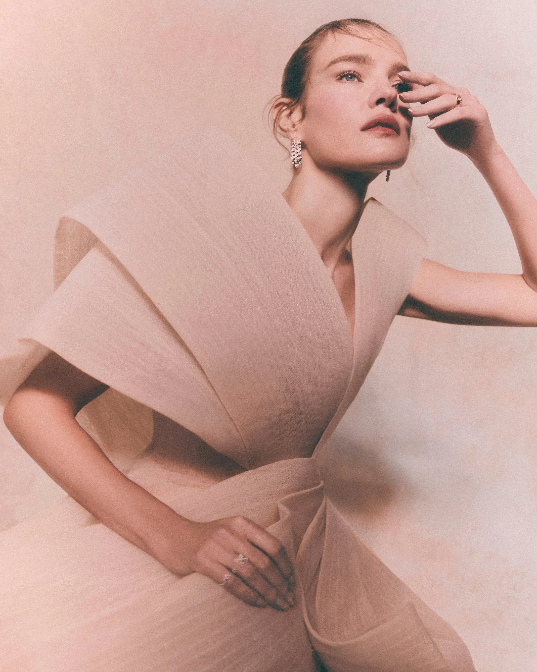 Natalia Vodianova In Chaumet High Jewelry for Bazaar Arabia December 