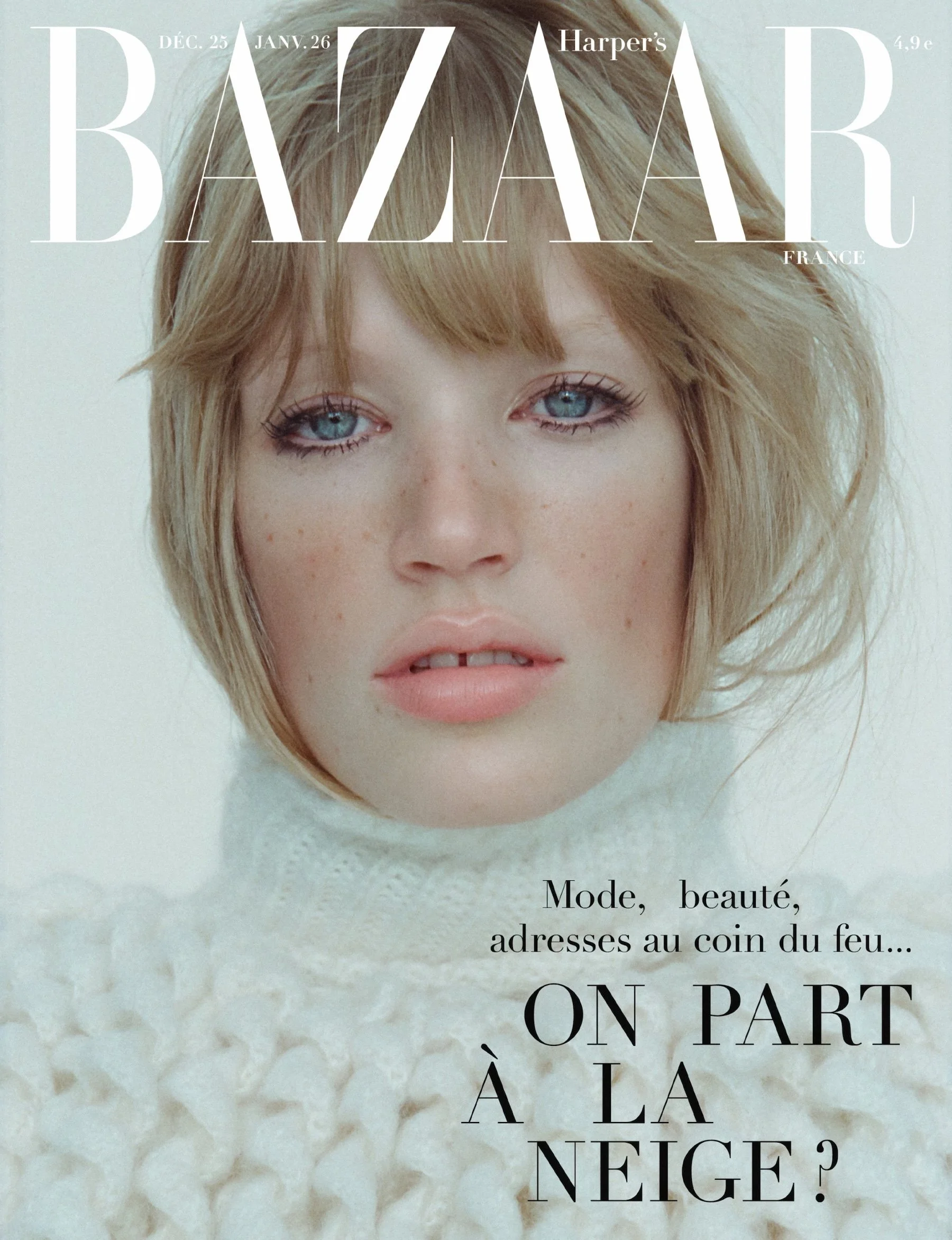 Jacqui Hooper Covers Harper's Bazaar France in 'Free Style' Alpine Fashion
