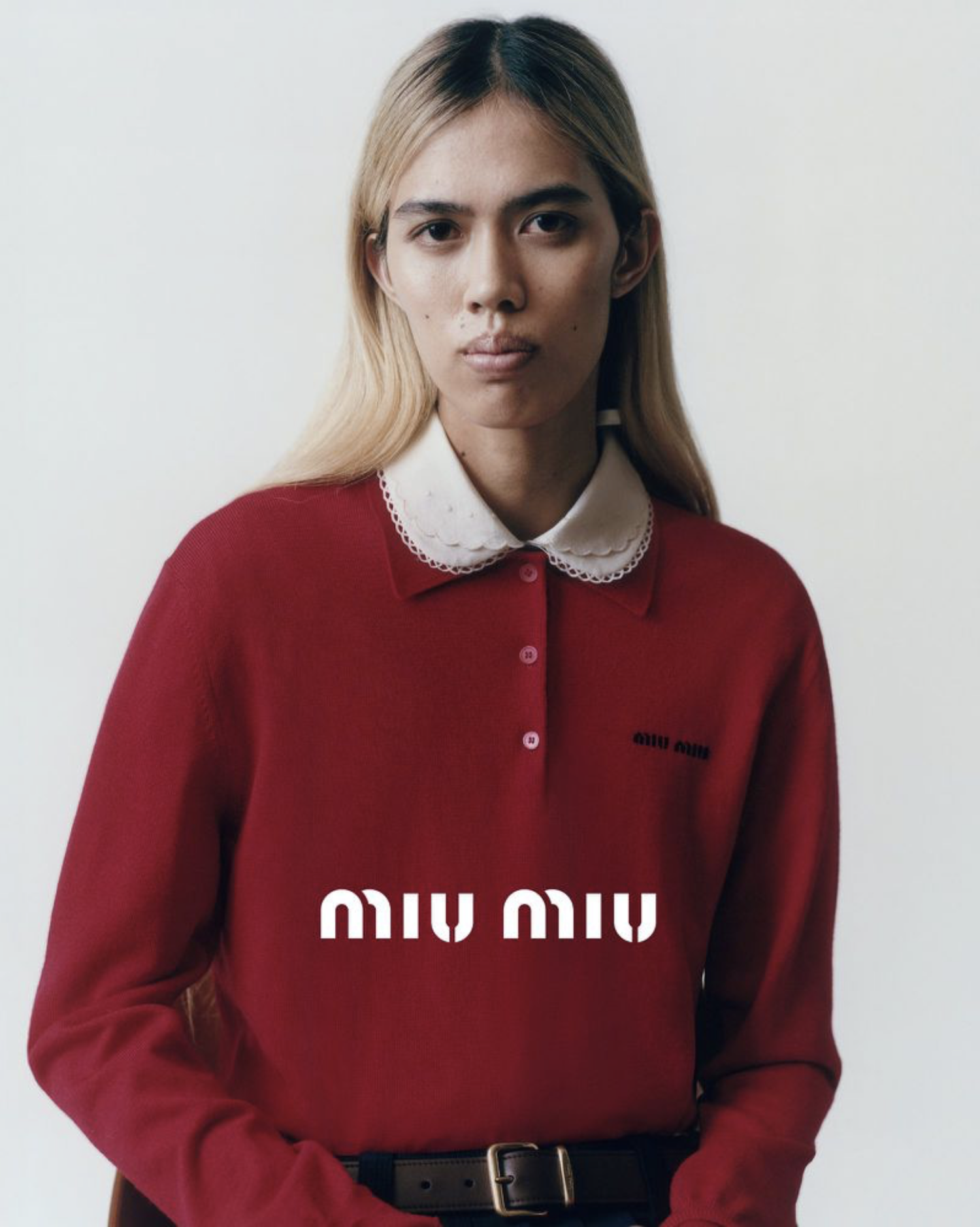 JULIE KEGELS ポロシャツ 25SS 短丈　miu miu JULIE KEGELS ポロシャツ 25SS 短丈 miu miu JULIE KEGELS ポロシャツ
