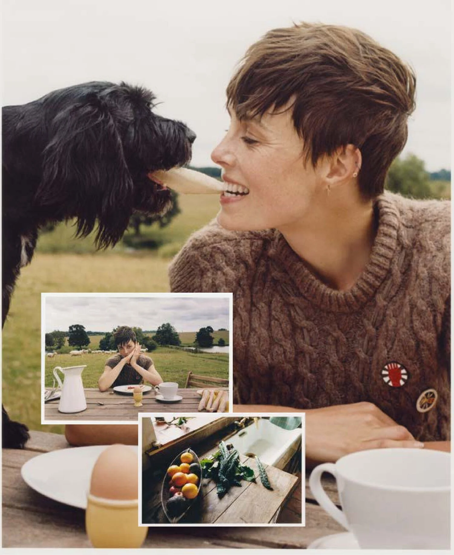 Edie Campbell's Country Life by Dan Martensen for M Le Magazine Du Monde