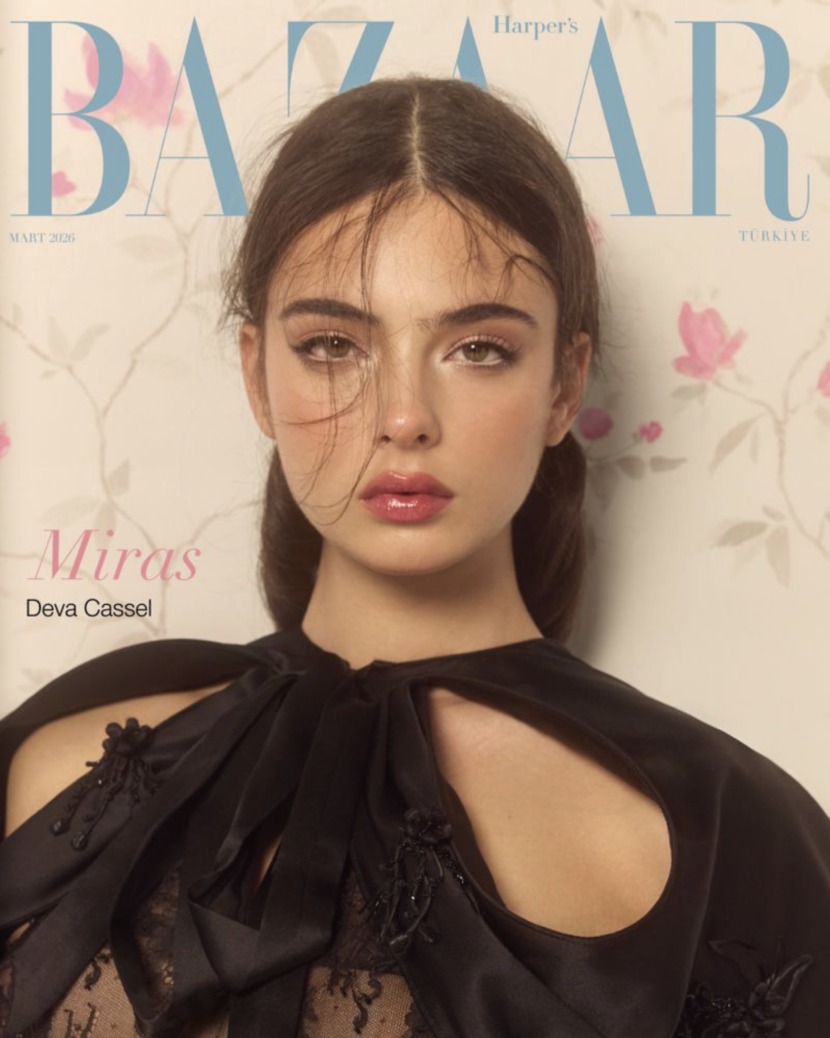 Deva Cassel in Dior Covers Harper's Bazaar Turkey, EIC Inan Kirdemir Launch Issue 