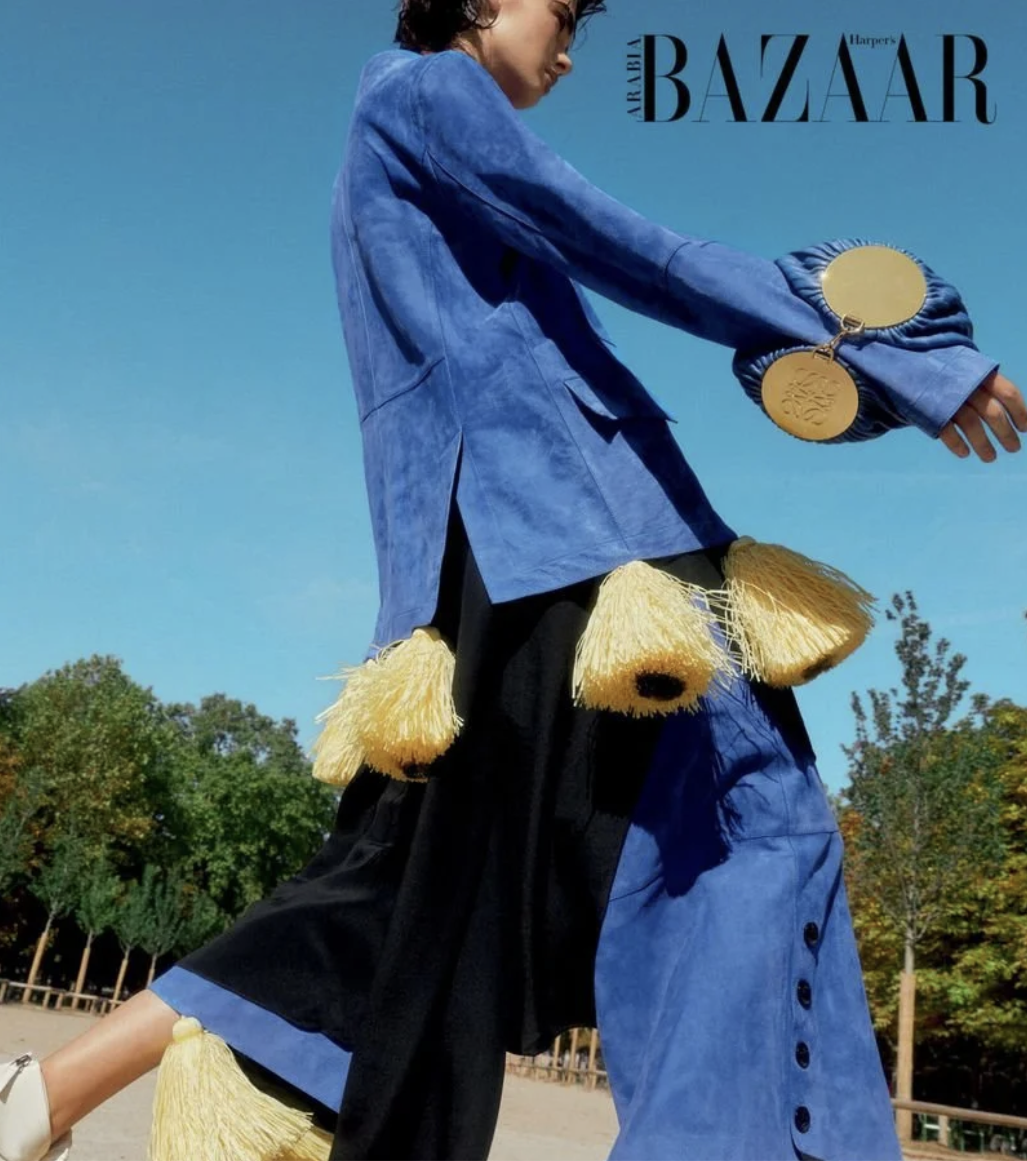 Vitoria Mota's LOEWE Bags Lensed by Laia Benavides for Harper's Bazaar Arabia