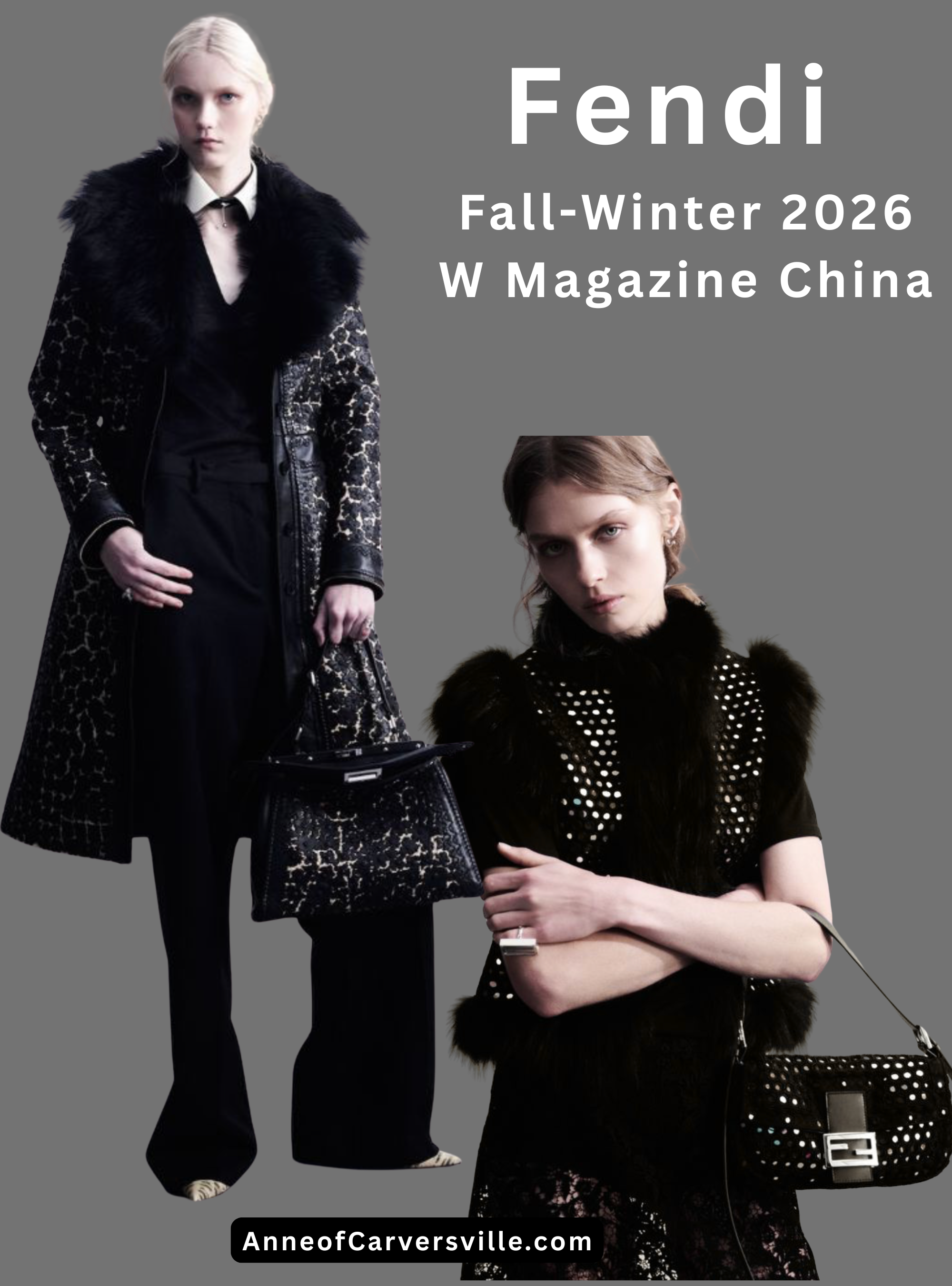 Fendi's First Look Under Chiuri in W Magazine China February 2026