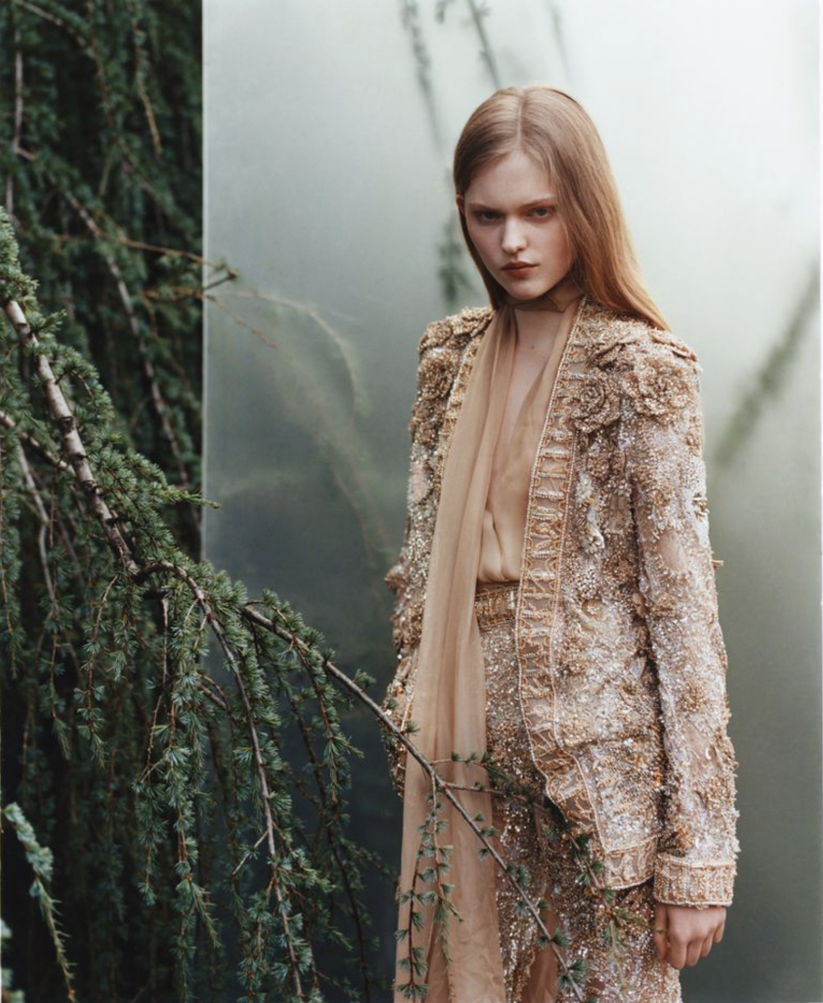 Ava Shipp in Spring Haute Couture Lensed by Javier Castan for Vogue China March 2026