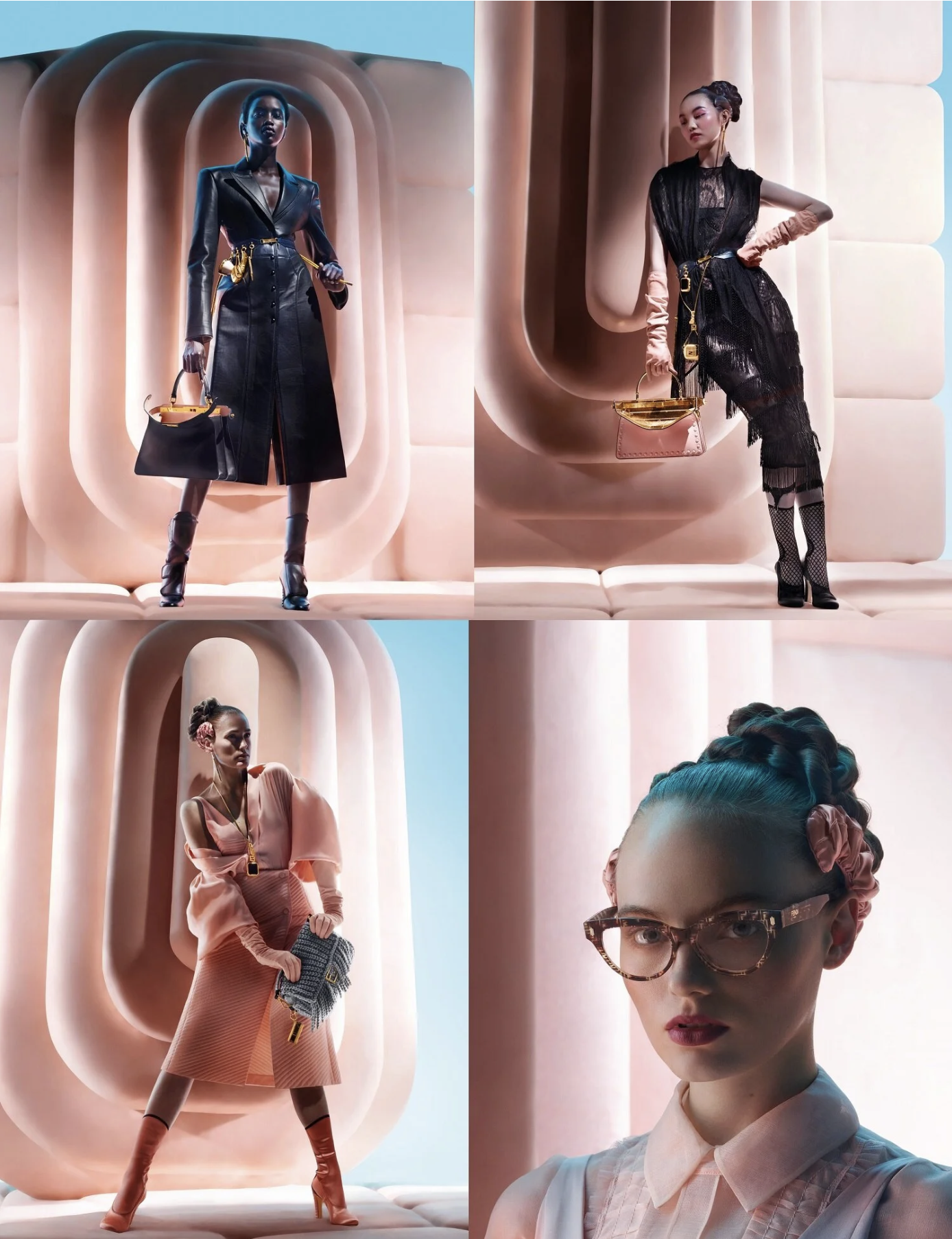 Nick Knight Flashes Fendi Fall 2020 Campaign: Anok Yai, Florence, Fran Summers, Maggie Cheng, Yasmine Le Bon