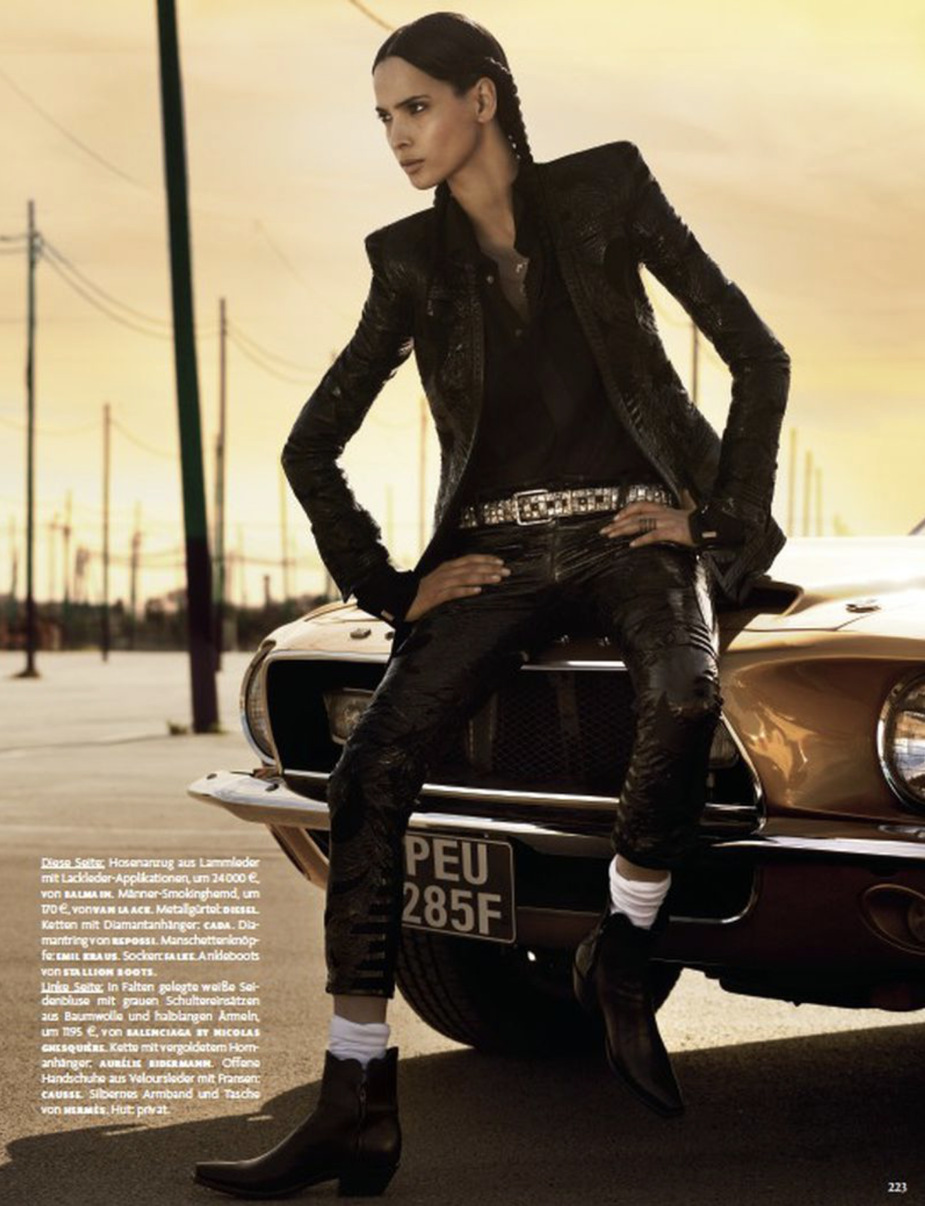 Hanaa Ben Andesslem by Giampaolo Sgura for Vogue Germany April 2012