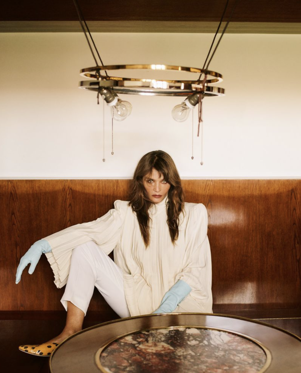 Helena Christensen in 'Silent Dialogue' for Vogue Czech September