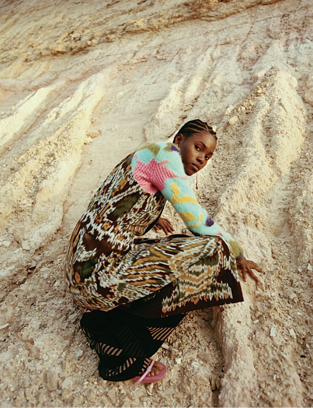 Joshua Woods Flashes Fall Fashion's Sunny Spot Knits for NYT: T Magazine