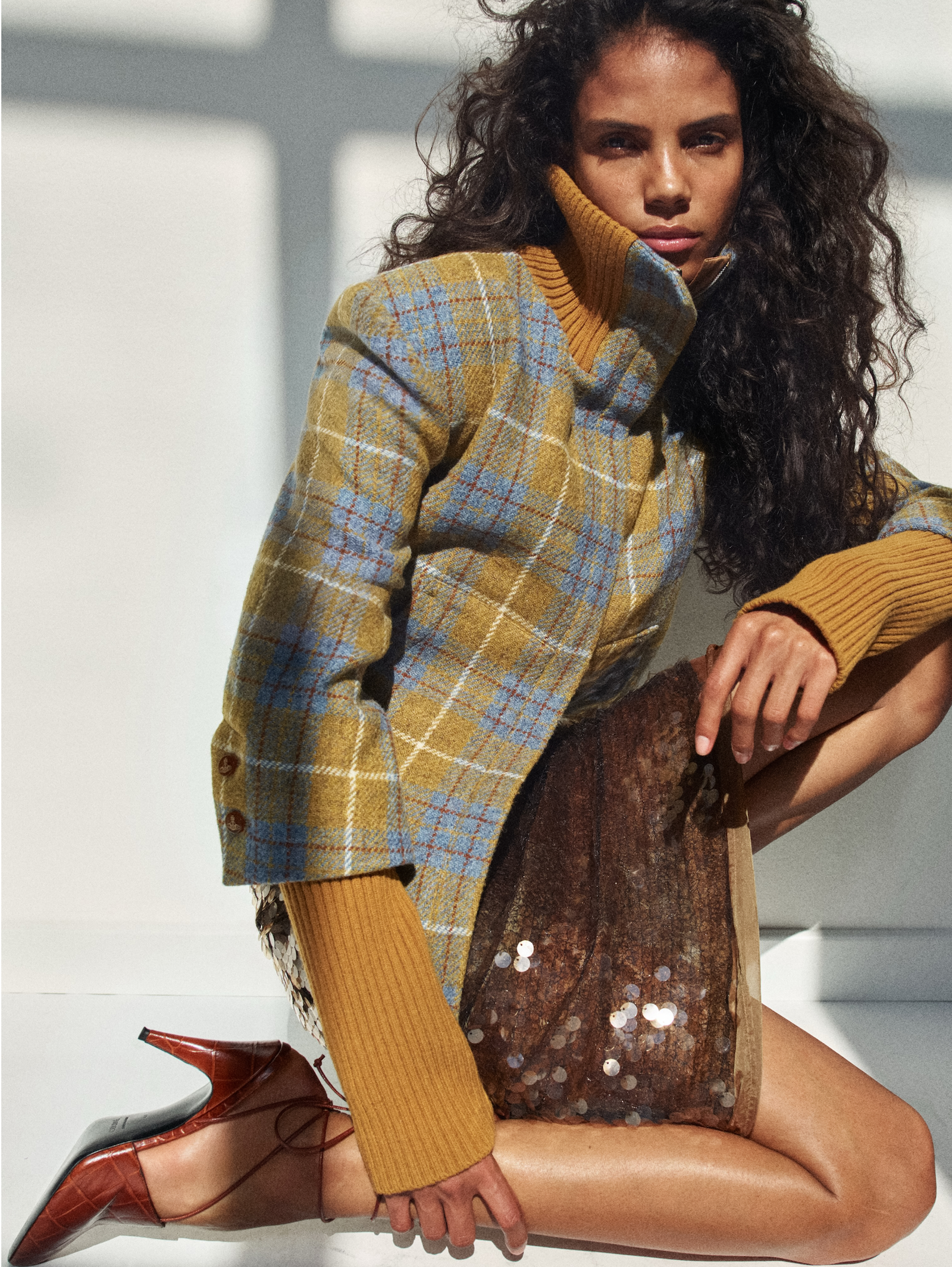 Josefa Santos in Fall Layers Lensed by Antoni Ciufo for Harpers Bazaar France October