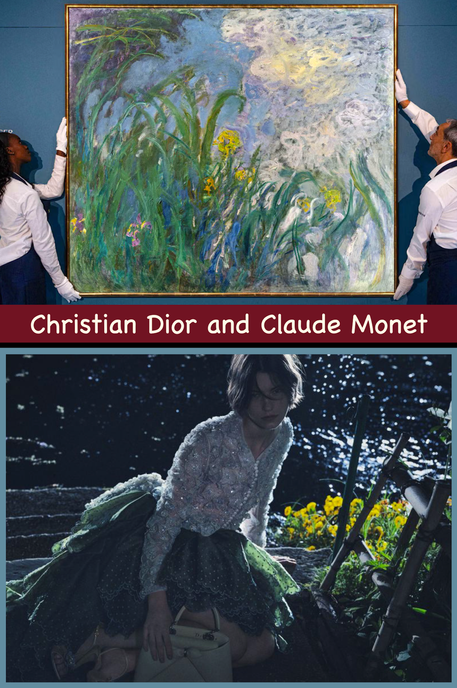 Monet’s Night in Paris: The Wild Success of An Iris Painting at Sotheby’s Record-Breaking Auction and a Heavenly Smile from Christian Dior