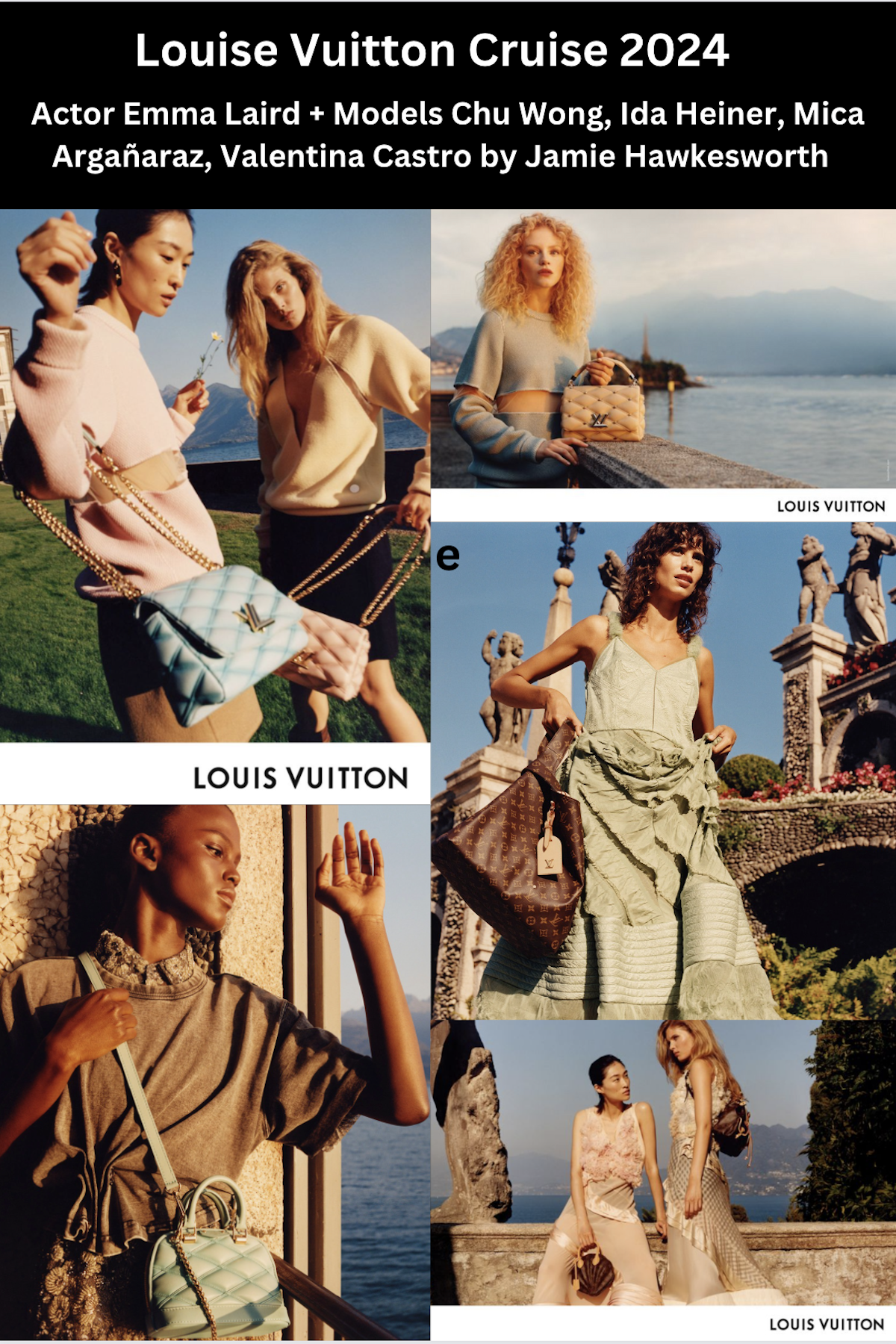 Louis Vuitton Cruise 2024: lo show all'Isola Bella in Italia