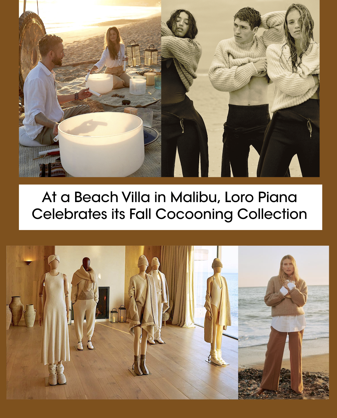 Loro Piana Malibu Dinner for New 'Cocooning Collection' Was a