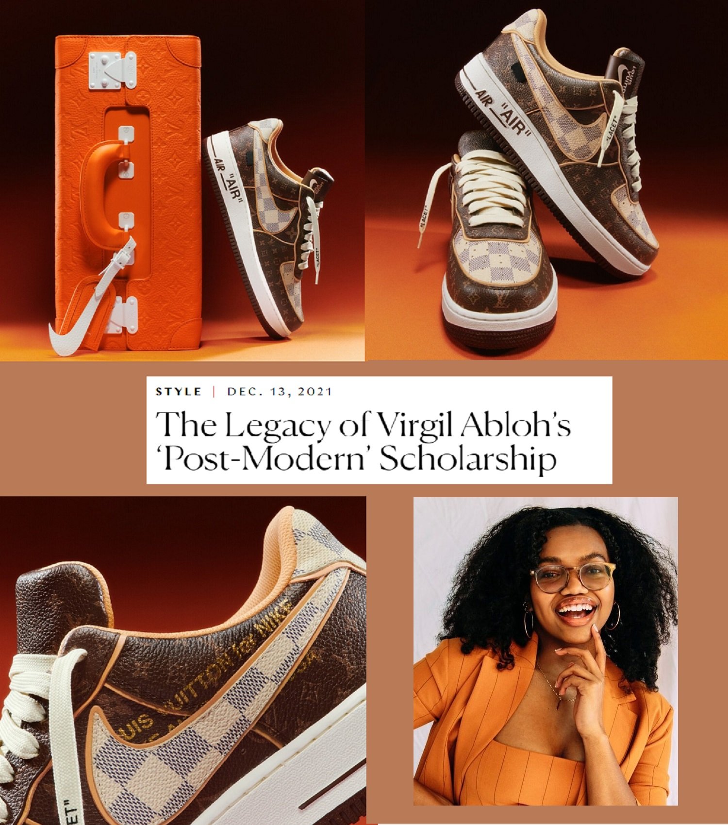 The History Behind the Louis Vuitton Nike Air Force 1 by Virgil Abloh, Sneakers, Sports Memorabilia & Modern Collectibles