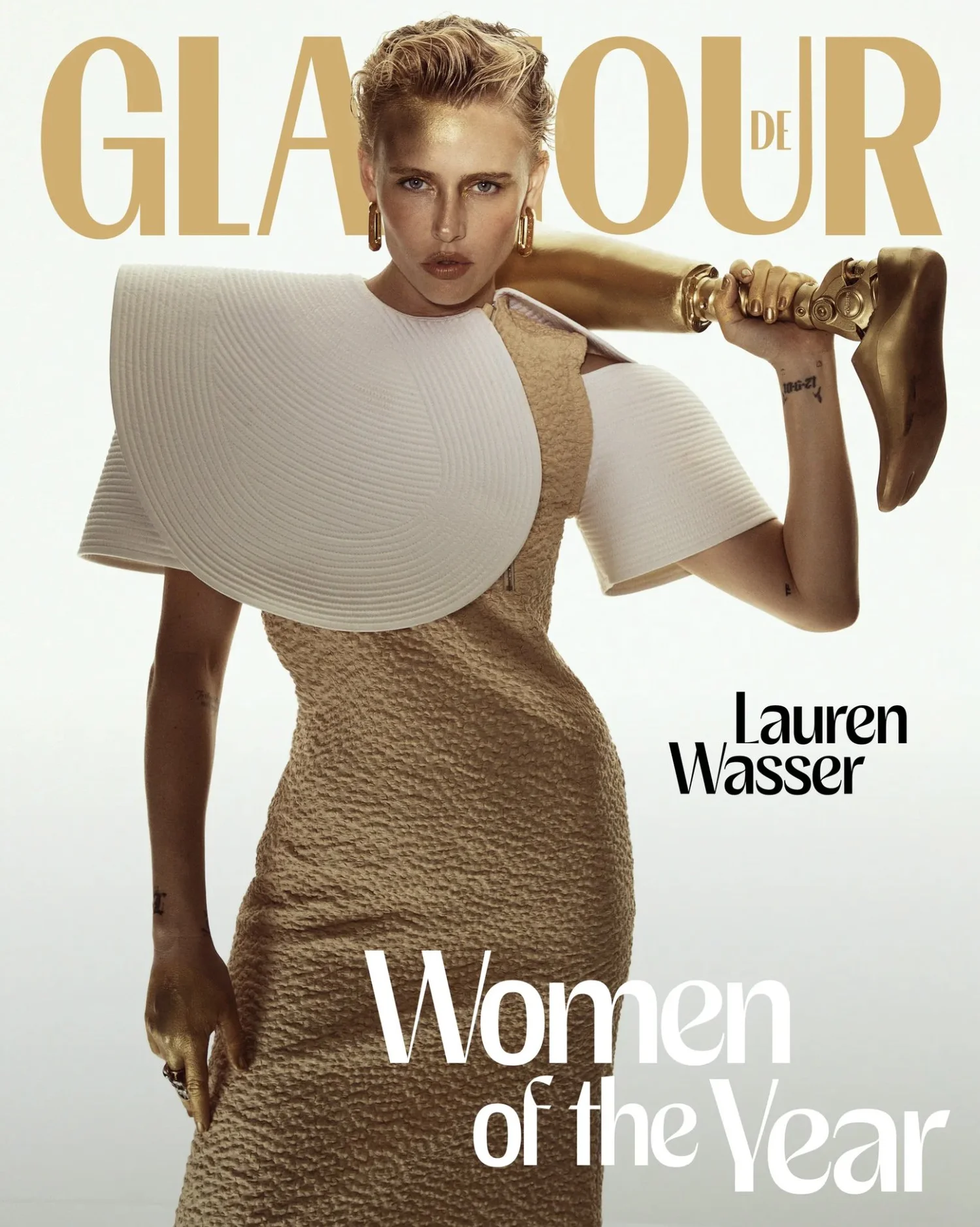 With Schiaparelli Inspo Legs, Lauren Wasser for Glamour Germany — Anne of Carversville