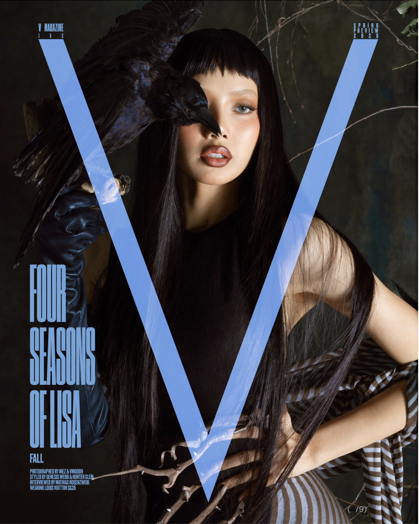 Lisa of BLACKPINK Covers V Magazine #152 by Inez & Vinoodh