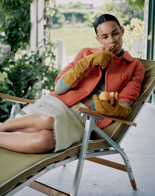 Binx Walton Layers Up in Tyler Mitchell Images for W Magazine October