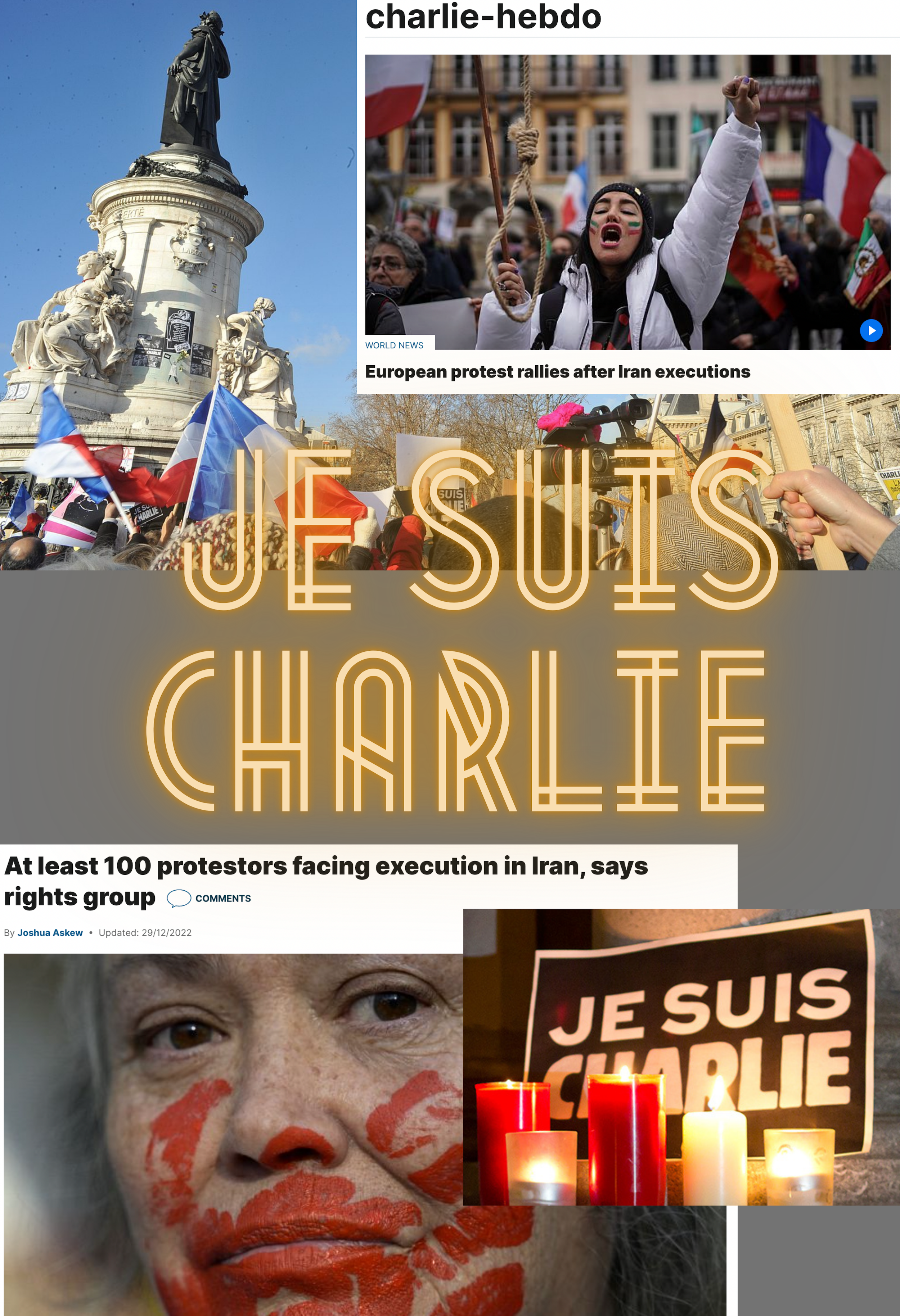 Charlie Hebdo Is Defiant As Iran Resumes Hijab Crackdown — Anne of  Carversville