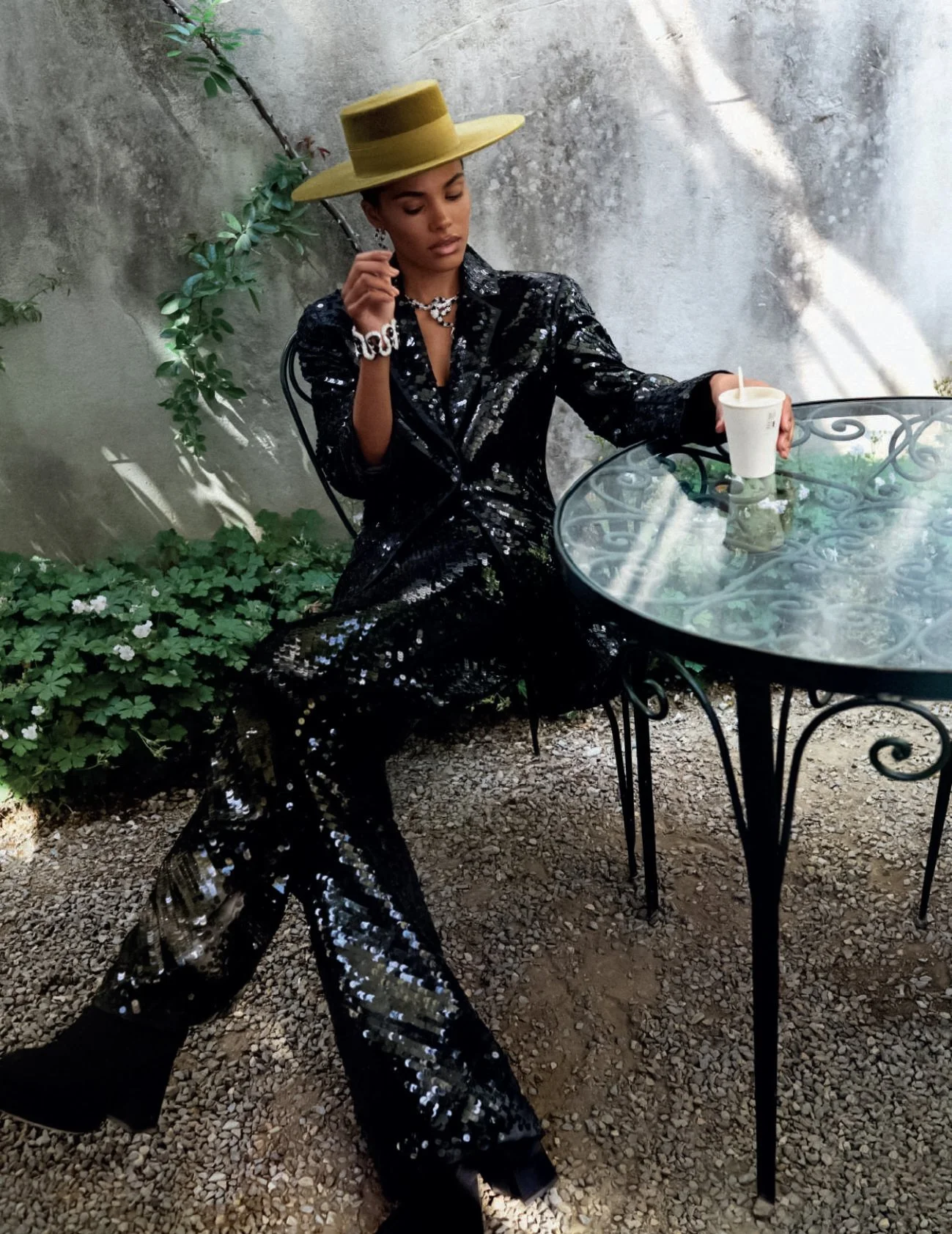 Tina Kunakey by Xavi Gordo for Harper's Bazaar Espana December 2021