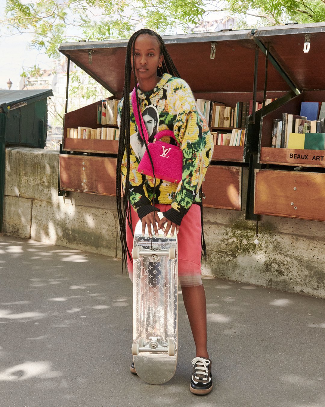 Liya Kebede and Raee in Paris Bookstores with Louis Vuitton Capucines Bags  — Anne of Carversville