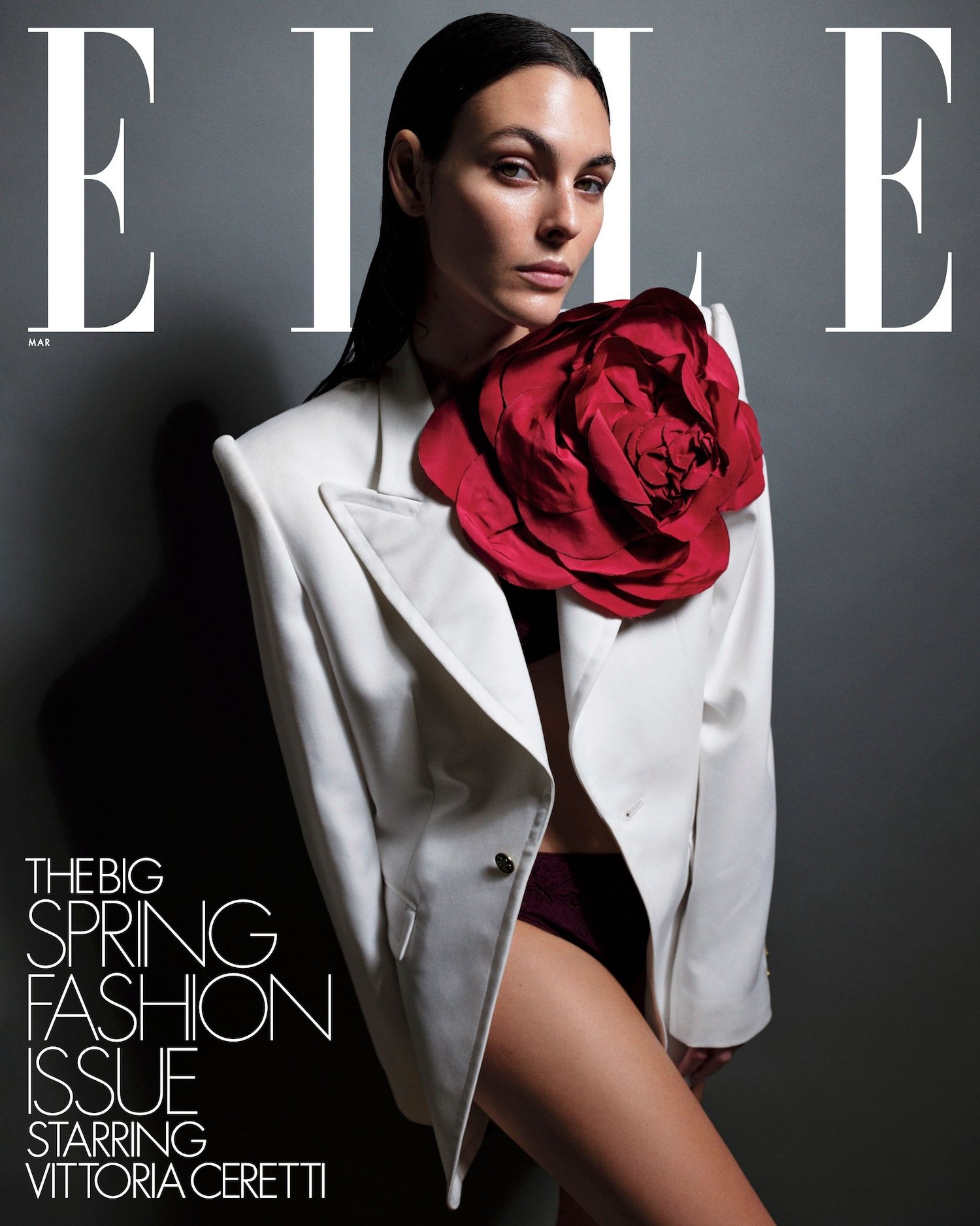 Vittoria Ceretti Covers ELLE US March 2025 by Mario Sorrenti — Anne of