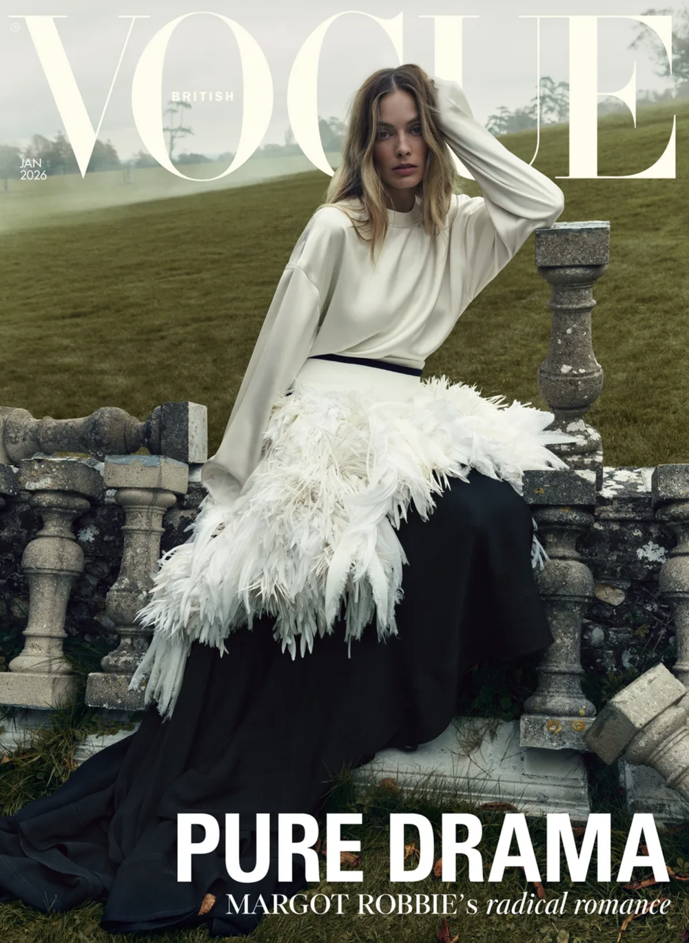 Actor Margot Robbie Covers British Vogue January 2026 — Anne of