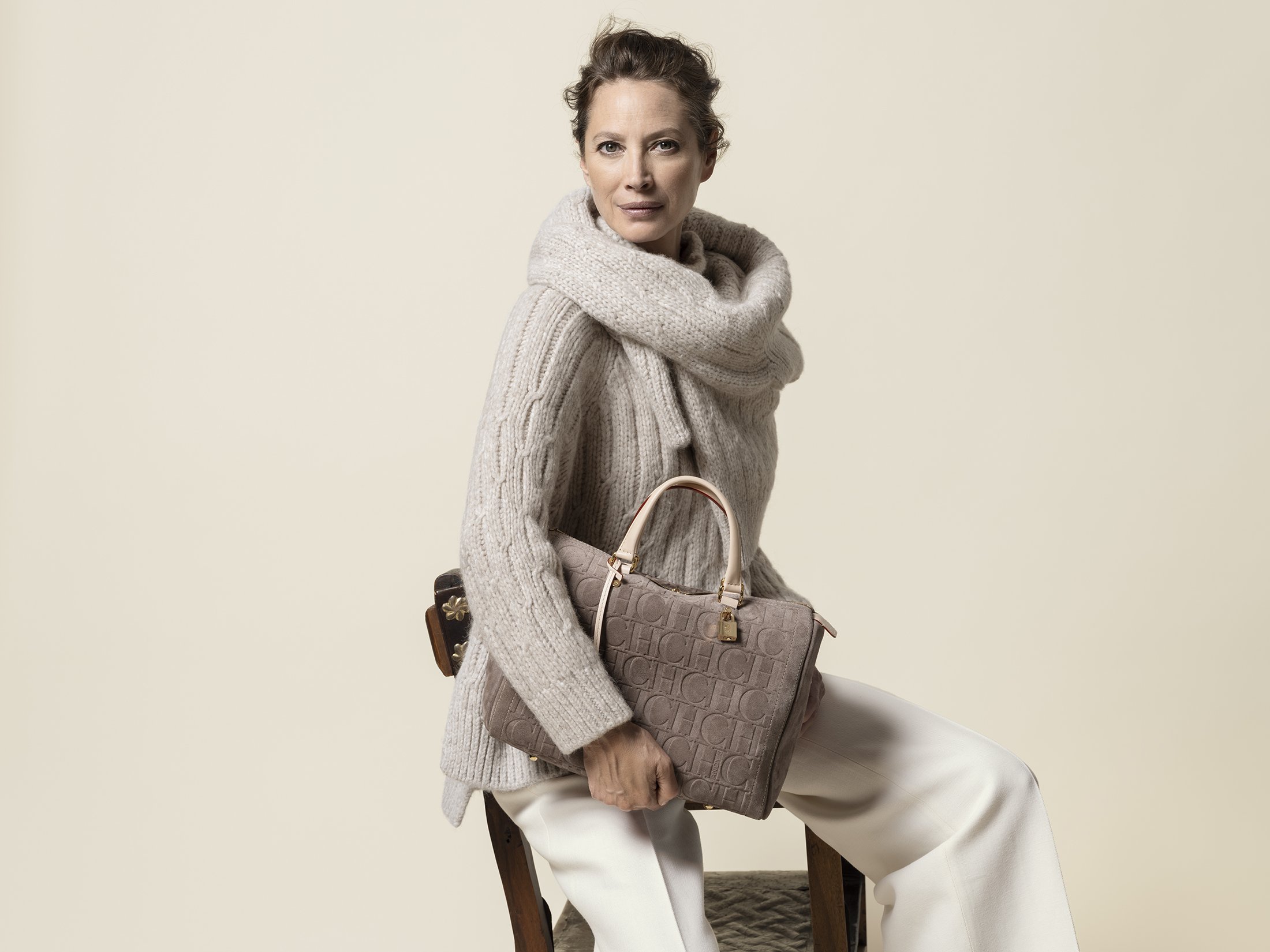 Christy Turlington for CH Carolina Herrera 'Insignia' Bags by