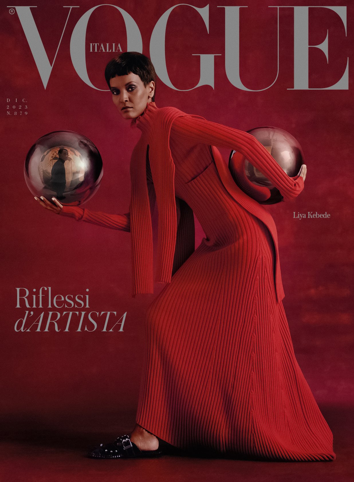 Liya Kebede Covers Vogue Italia December 2023, Lensed by