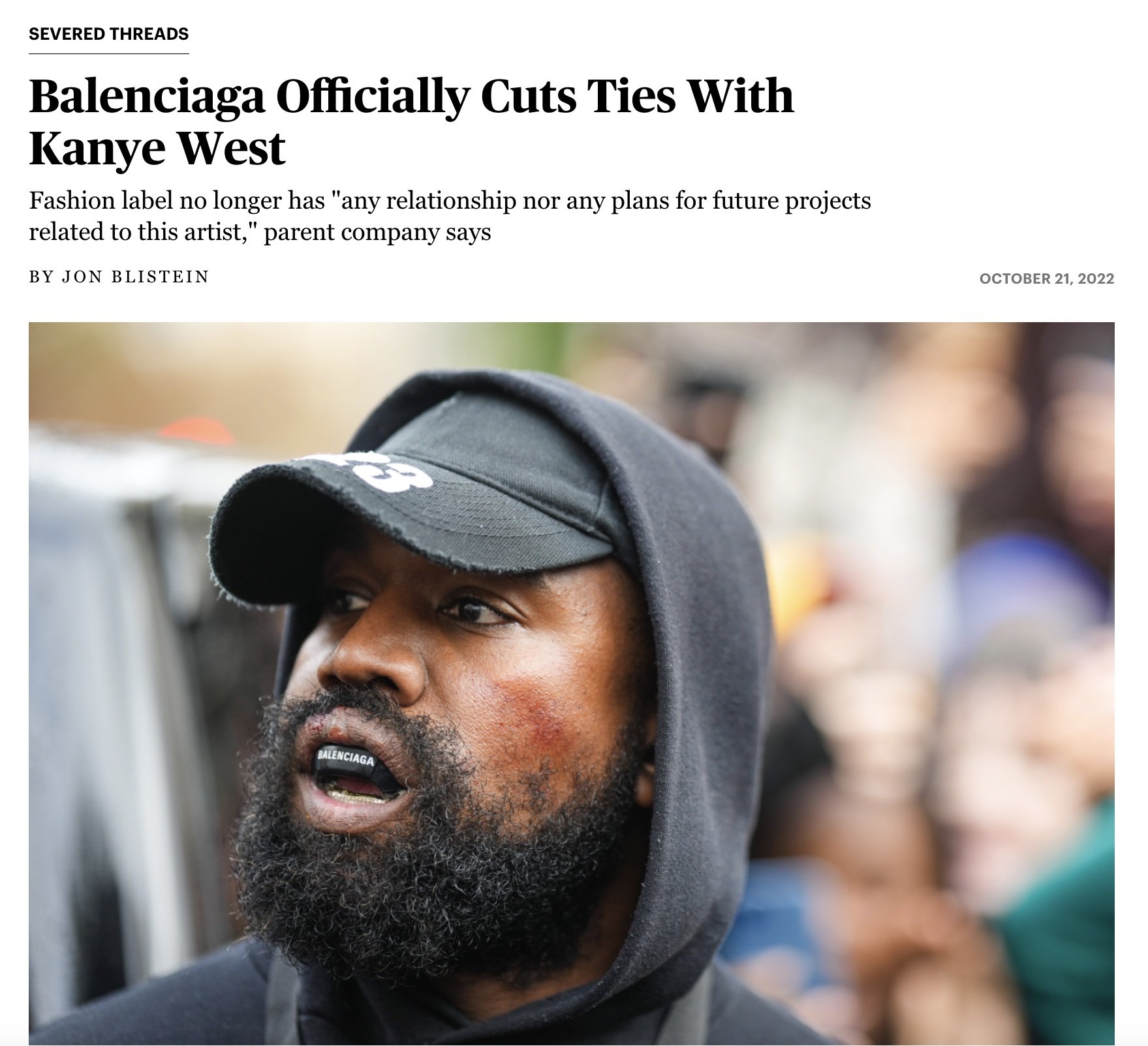 Balenciaga Deletes All References to Kanye West and Ye With Few