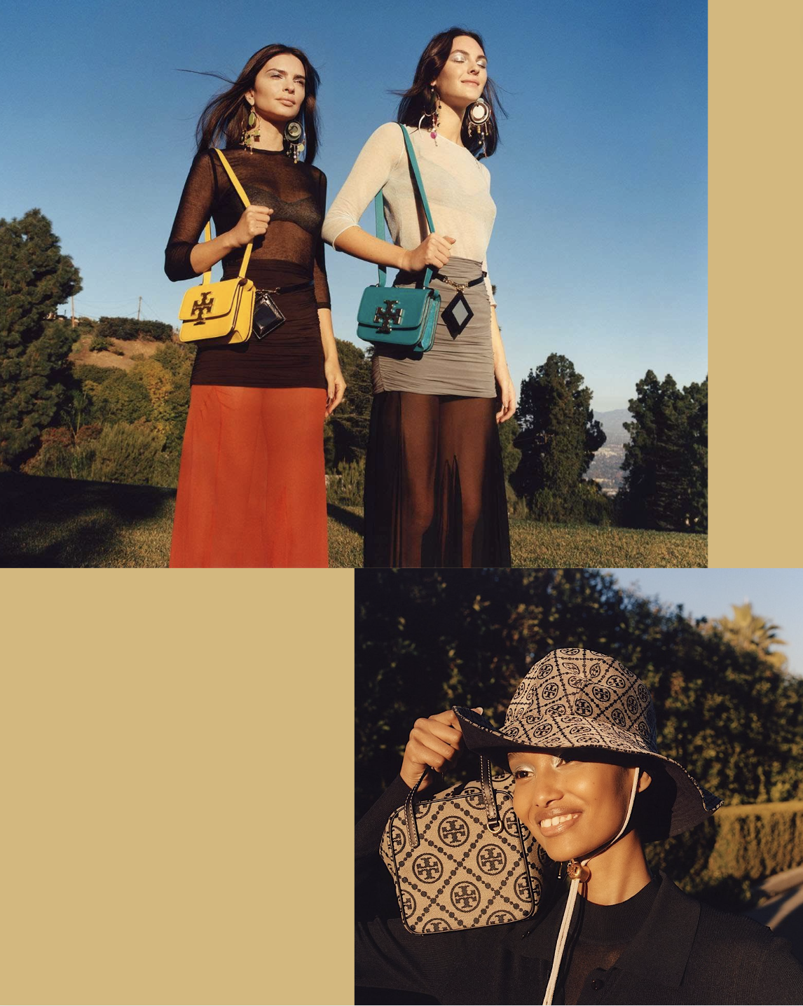 EmRata, Vittoria and Ugbad Front Tory Burch SS 2023 Campaign by Jamie  Hawkesworth — Anne of Carversville