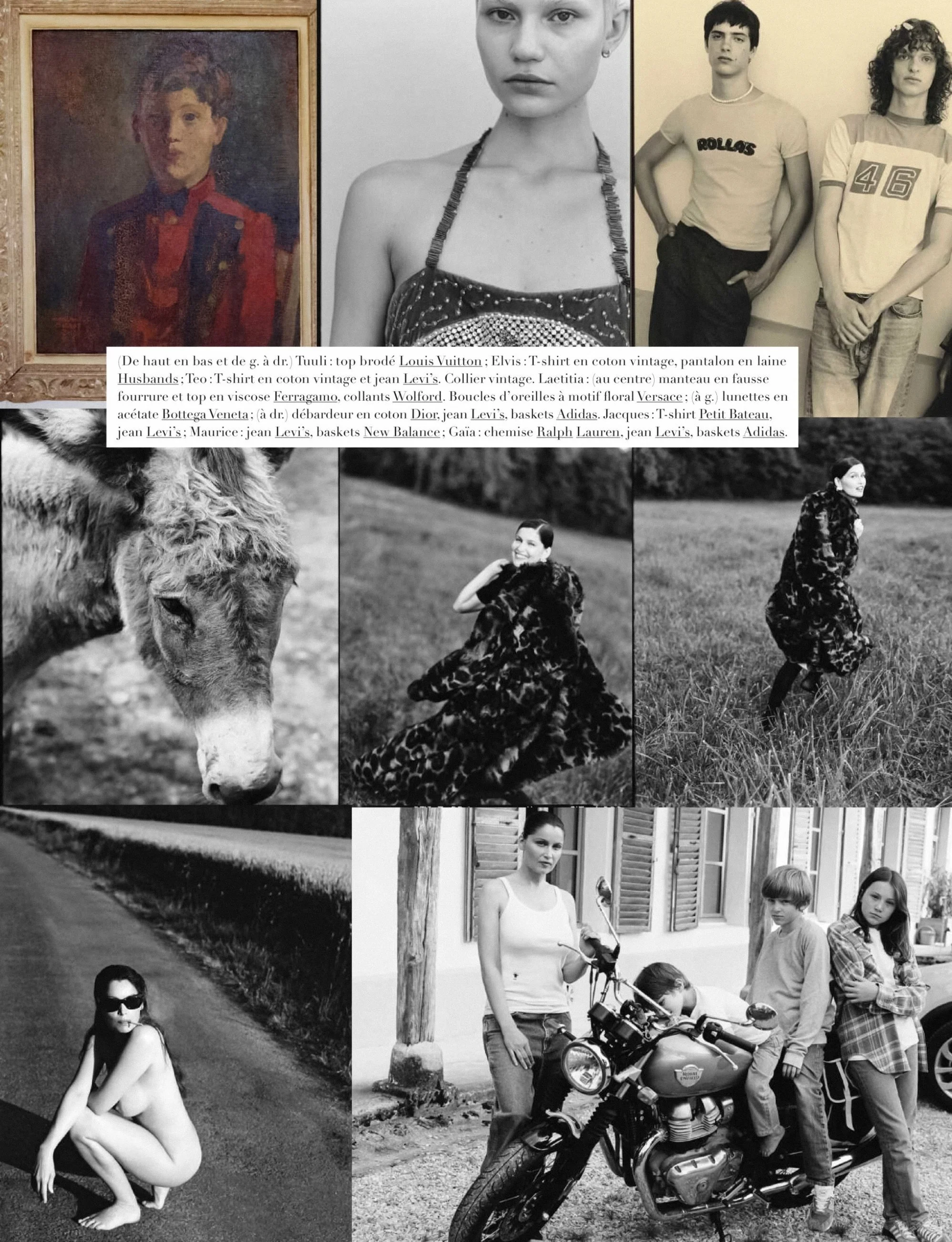 Laetitia Casta's Lifestyle Tapestry Harper's Bazaar France August 2023