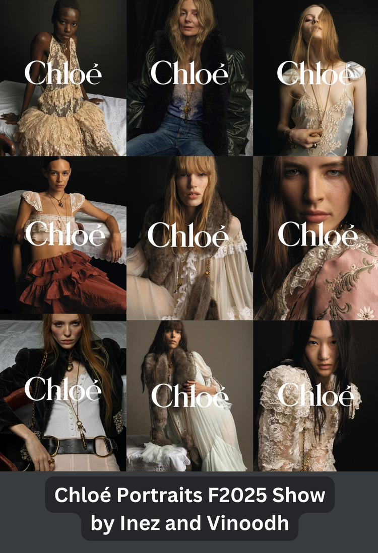 The Chloé Portraits F-2025 'Old Aristocracy' Style by Inez and Vinoodh ...