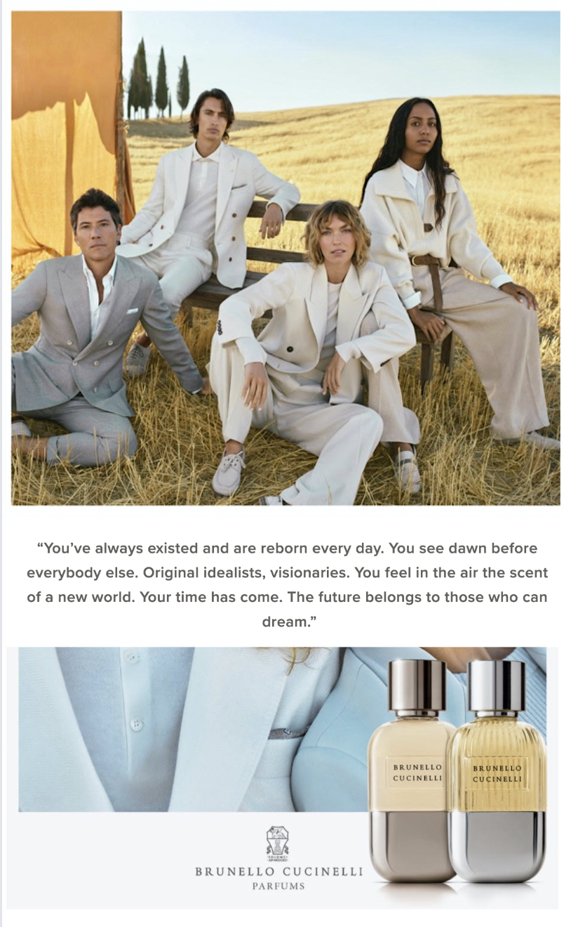 Brunello Cucinelli Parfums for Women and Men Enter US Market in October 2023  — Anne of Carversville