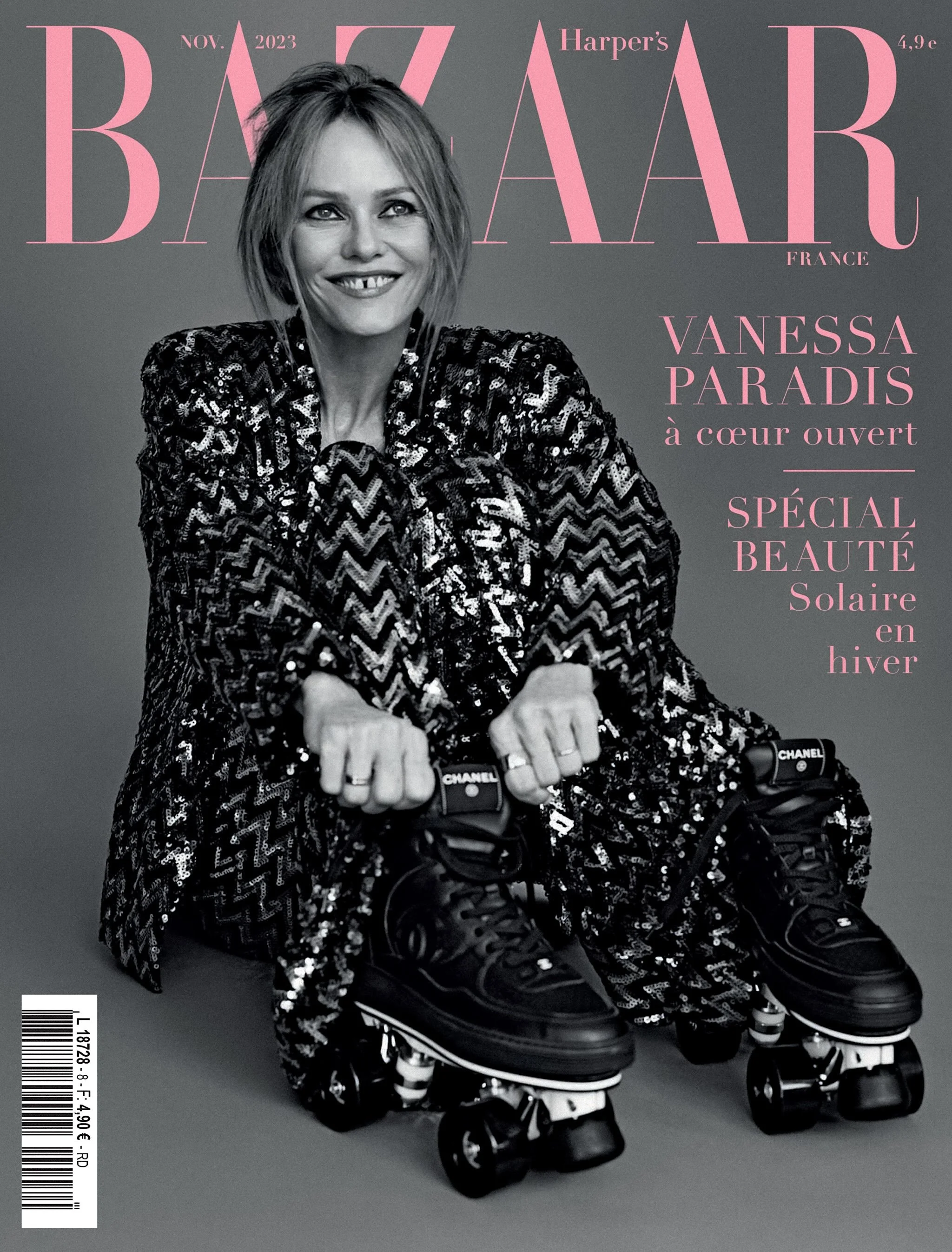 Vanessa Paradise Covers Harper's Bazaar France November — Anne of ...