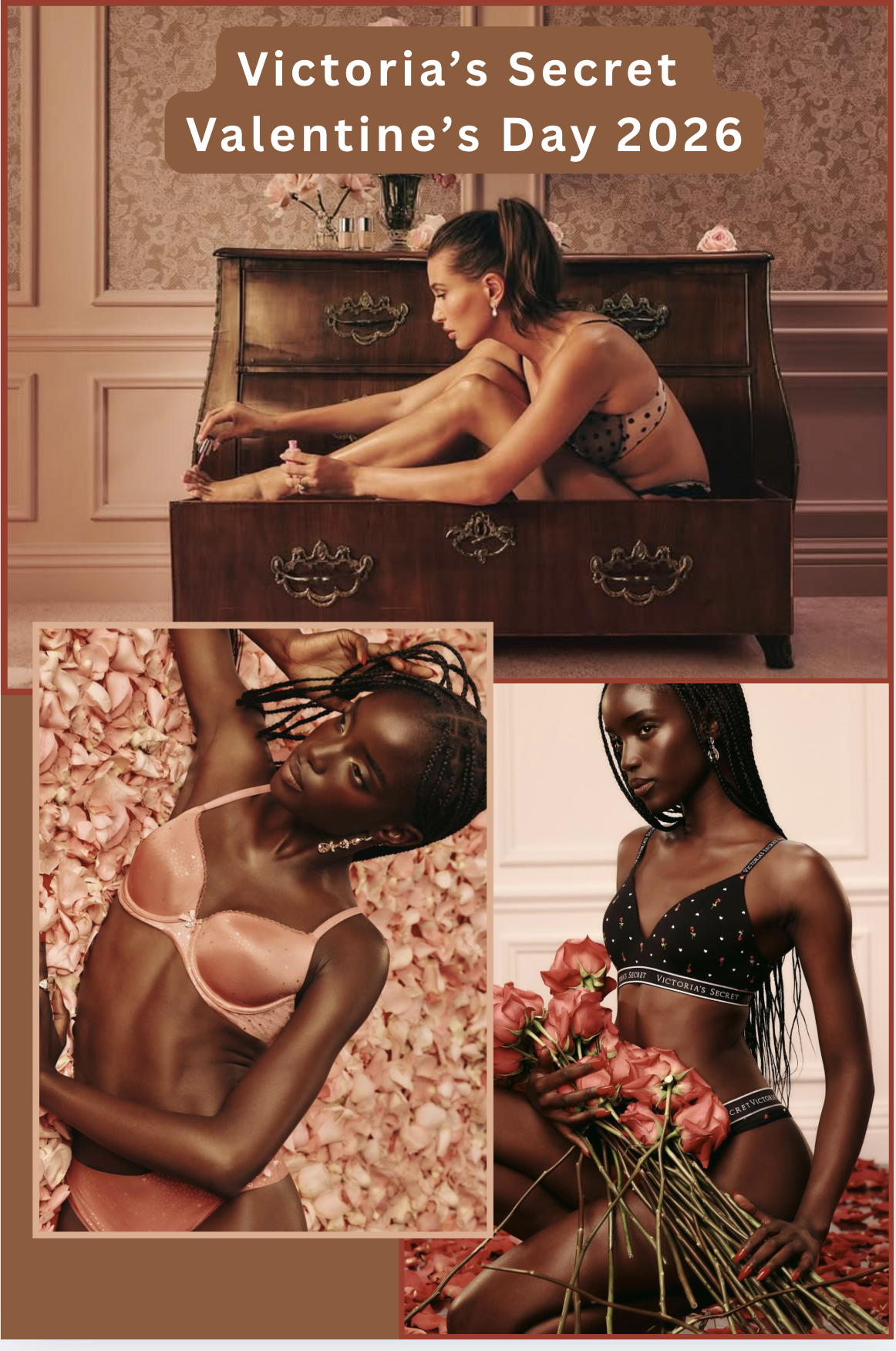 Victoria's Secret Valentine's Day 2026 with Hailey Bieber and Maty