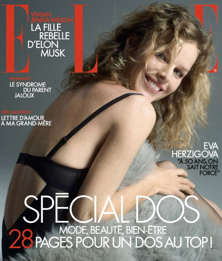 Eva Herzigova Covers ELLE France December 12, 2024 — Anne of