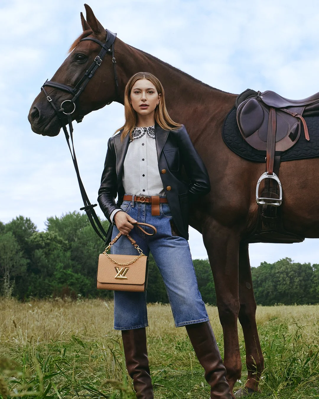 Eve Jobs by Ethan James Green for Louis Vuitton Twist Handbags and  Equestrian Life — Anne of Carversville