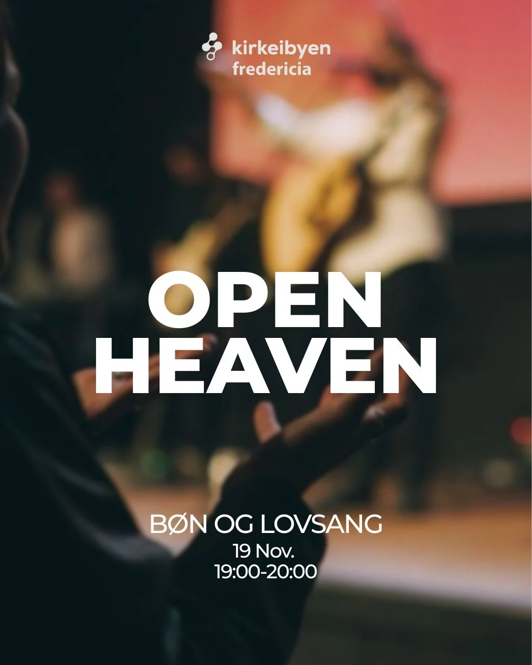 I morgen m&oslash;des vi igen til lovsang og b&oslash;n for byen, kirken og hinanden. 
Tomorrow we meet again for worship and prayer for the city, the church and each other.