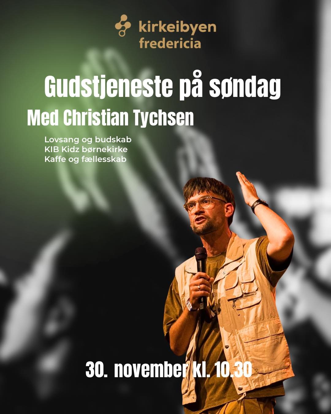 Vi gl&aelig;der os til en fantastisk s&oslash;ndag, hvor Christian Tychsen kommer og taler. Vi h&aring;ber du kommer, og vi sammen kan opleve Guds n&aelig;rv&aelig;r og gl&aelig;de os over f&aelig;llesskab med hinanden. 

We look forward to a fantast