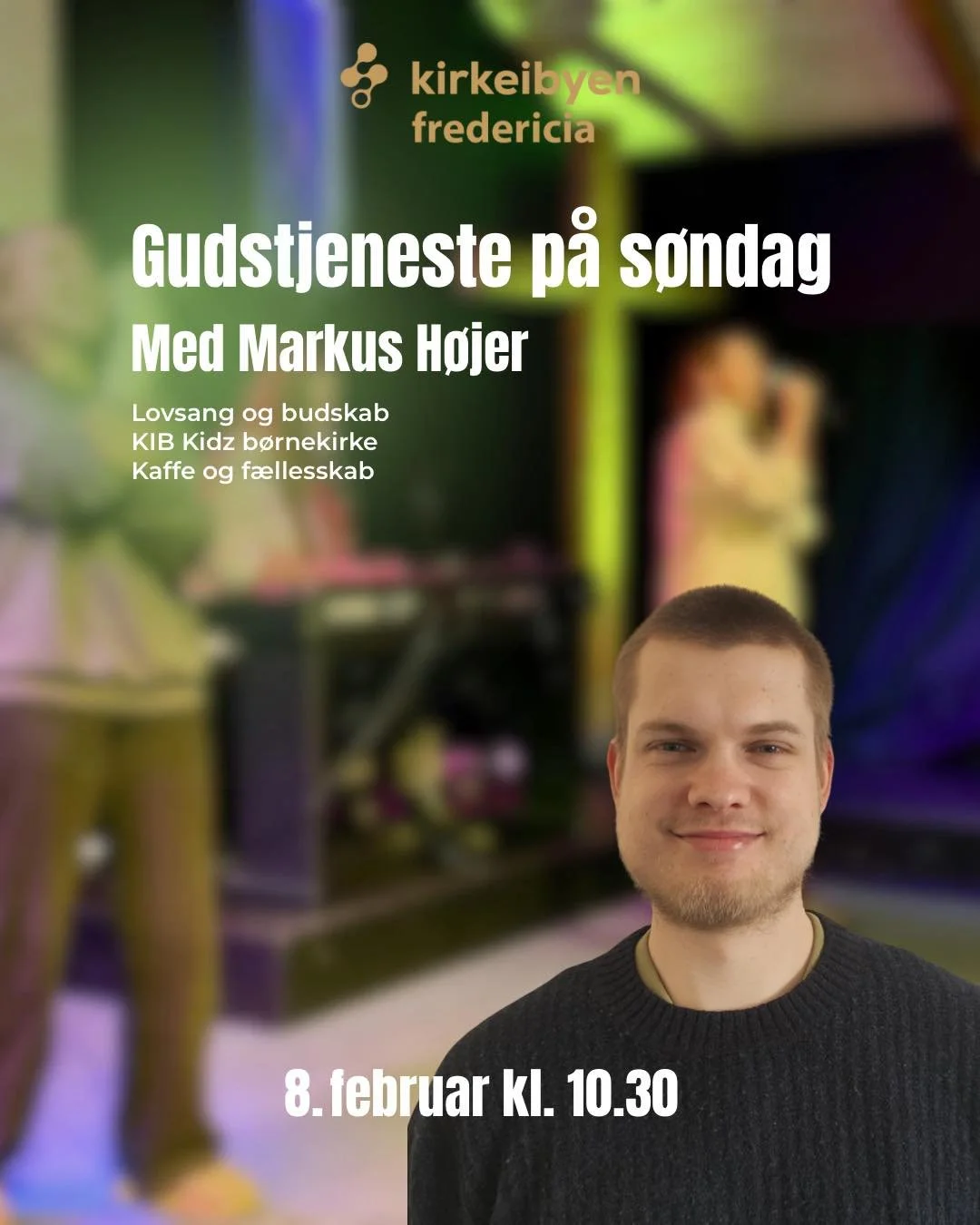 Vi gl&aelig;der os til at samles igen p&aring; s&oslash;ndag. Kom i forventning til Gud og lad os sammen opleve n&aelig;rv&aelig;r med ham og hinanden. 

We look forward to gathering on Sunday. Come expectantly to God and let us experience His presen