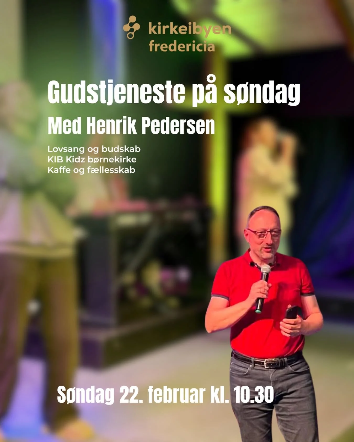 Vi samles p&aring; s&oslash;ndag til en dejlig formiddag med lovsang, budskab og f&aelig;llesskab. Vi h&aring;ber du kommer.

We gather on Sunday for a great morning with worship, message and fellowship. We hope you come.