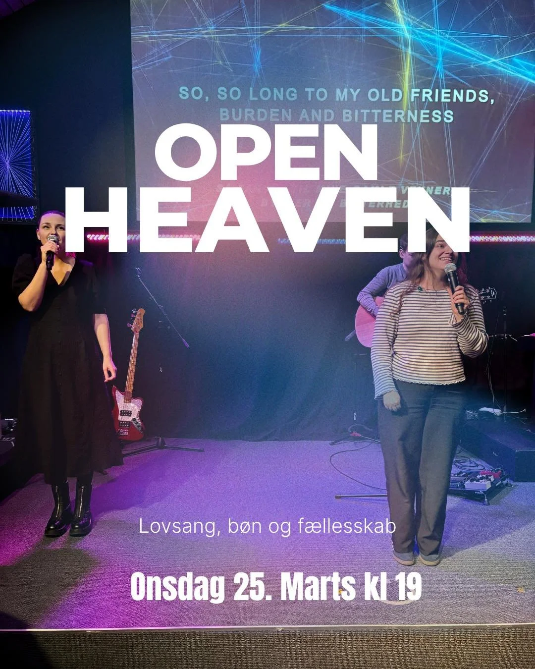 Onsdag m&oslash;des vi til lovsang og b&oslash;n for byen, kirken og hinanden. 

Wednesday we meet for worship and prayer for the city, the church and each other.