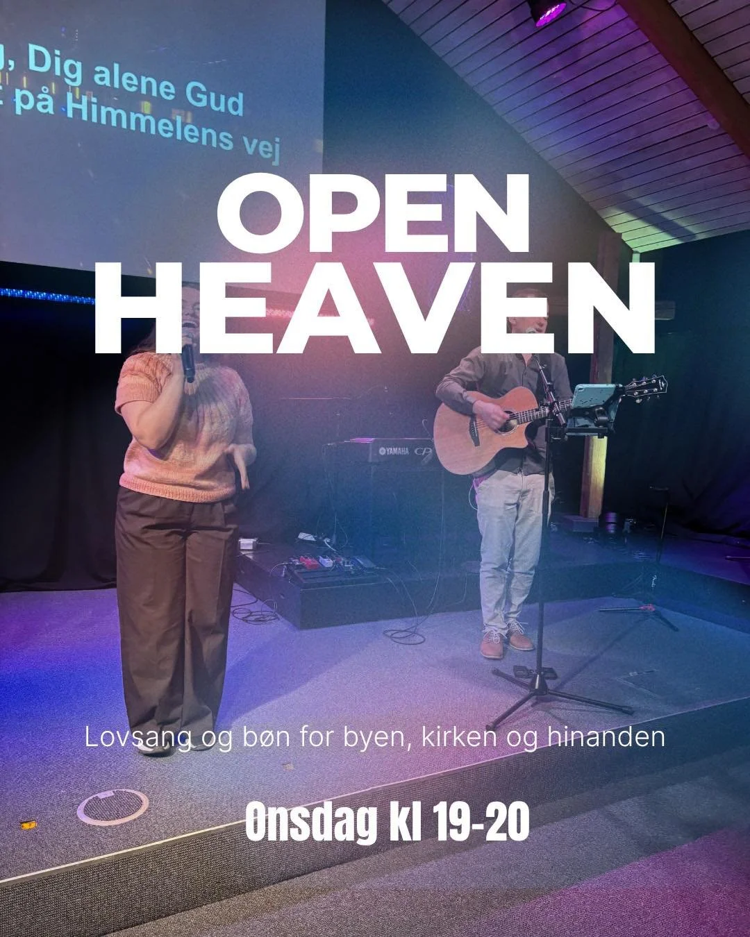 Vil du opleve b&oslash;nnens kraft i dit liv? aften m&oslash;des vi til lovsang og b&oslash;n.