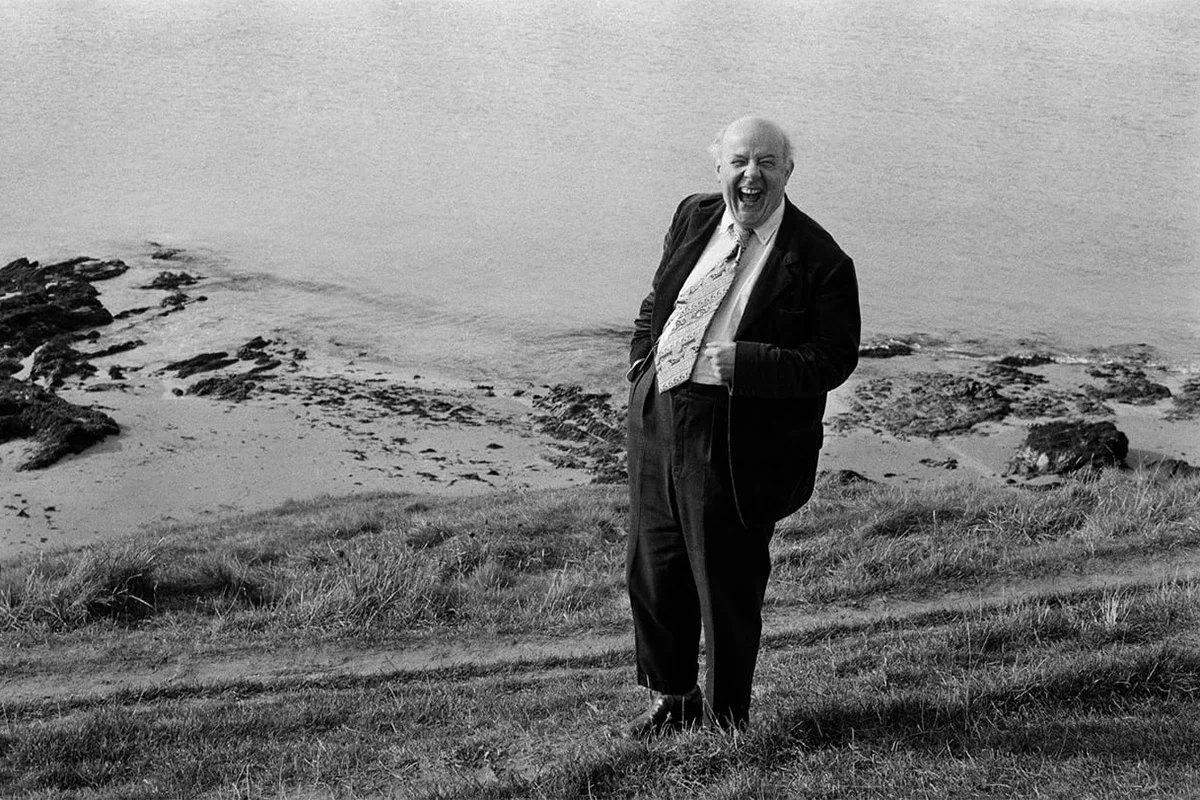 Poet John Betjeman - photographed by Bown here in Cornwall, at Daymer Bay.